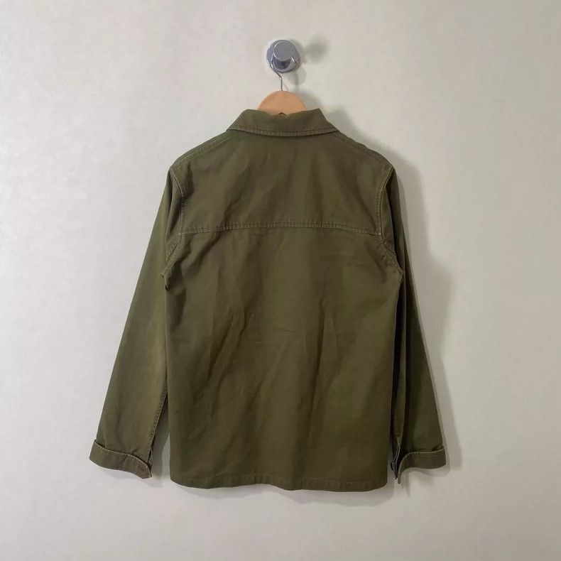 Saint Laurent Paris Saint Laurent ParisHeavy Industry Army Green Made Old Shir Size US S / EU 44-46 / 1 - 2 Thumbnail