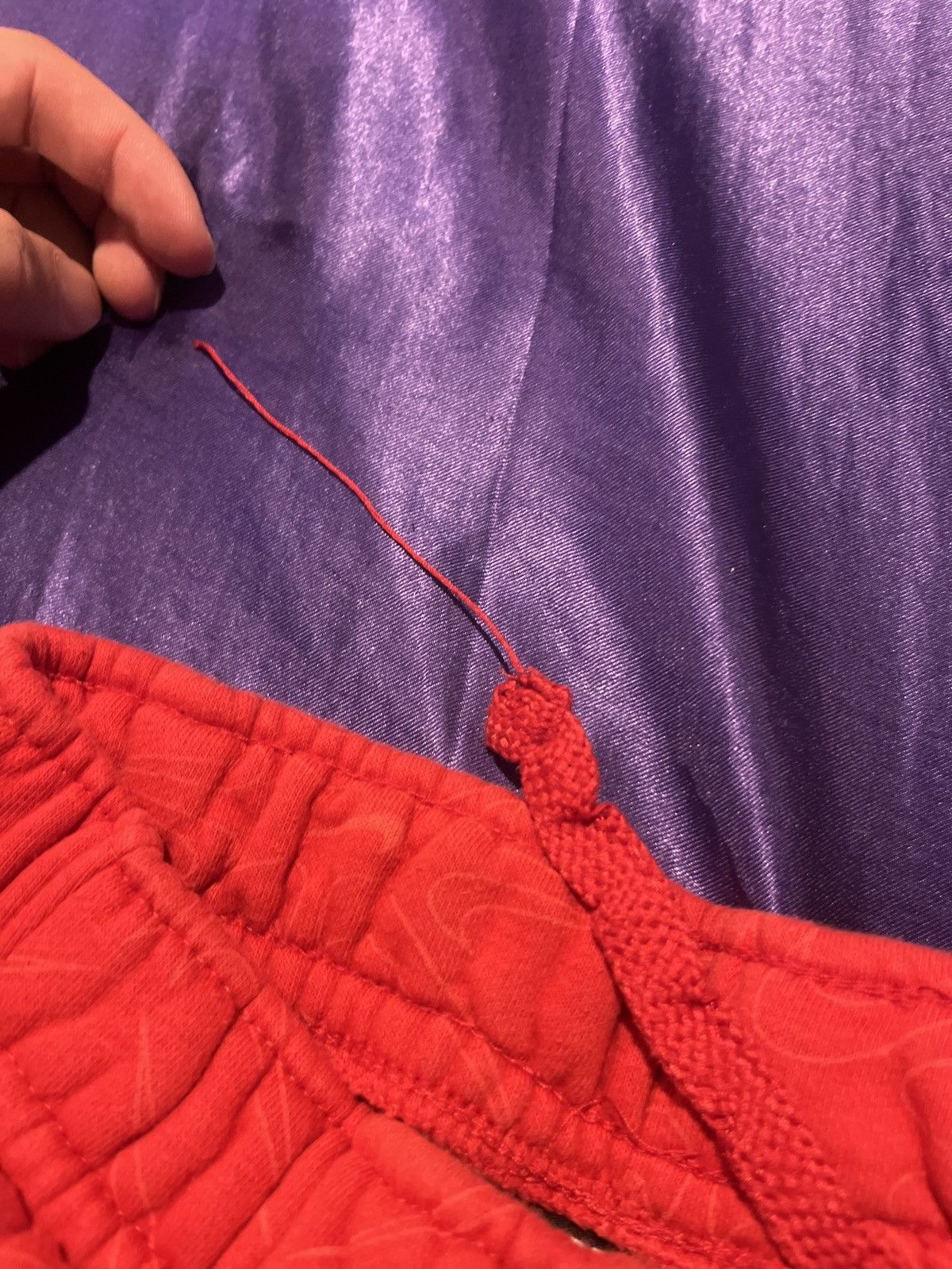 Nike Red Nike sweatpants Size US 31 - 4 Thumbnail