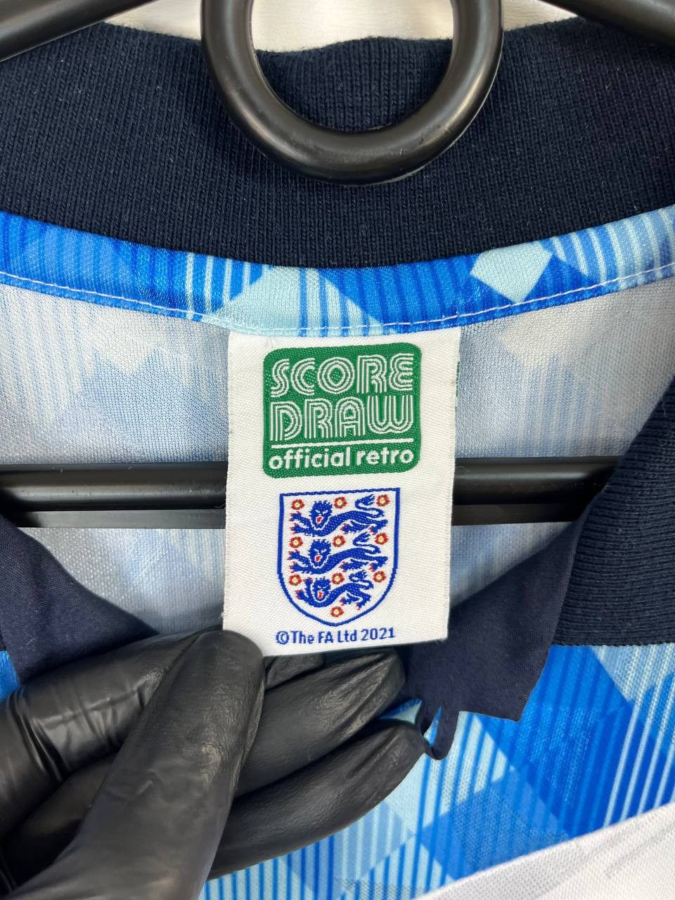 Other England 1990 Away Retro Shirt Score Draw Official Jersey S Size US S / EU 44-46 / 1 - 3 Thumbnail