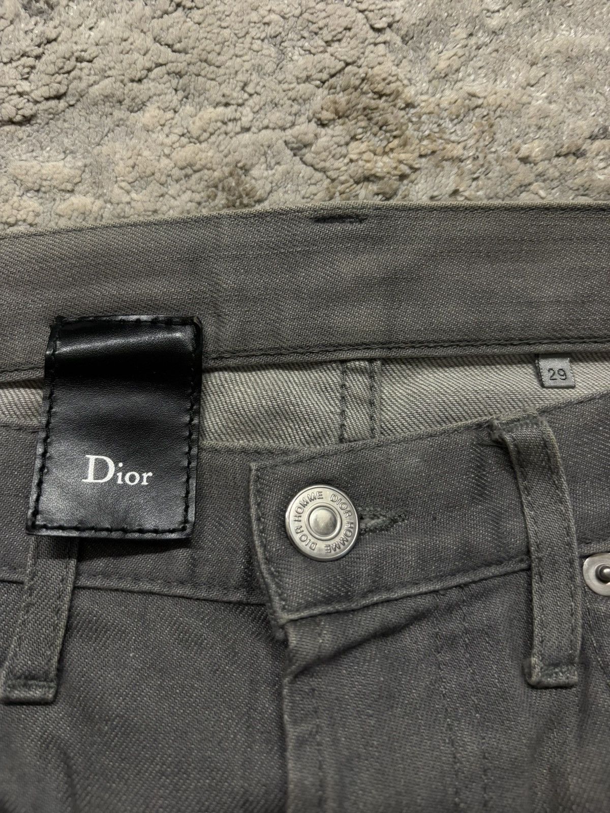 Dior SS08 Dior Homme by Kris Van Assche Grey Denim Size US 29 - 2 Thumbnail