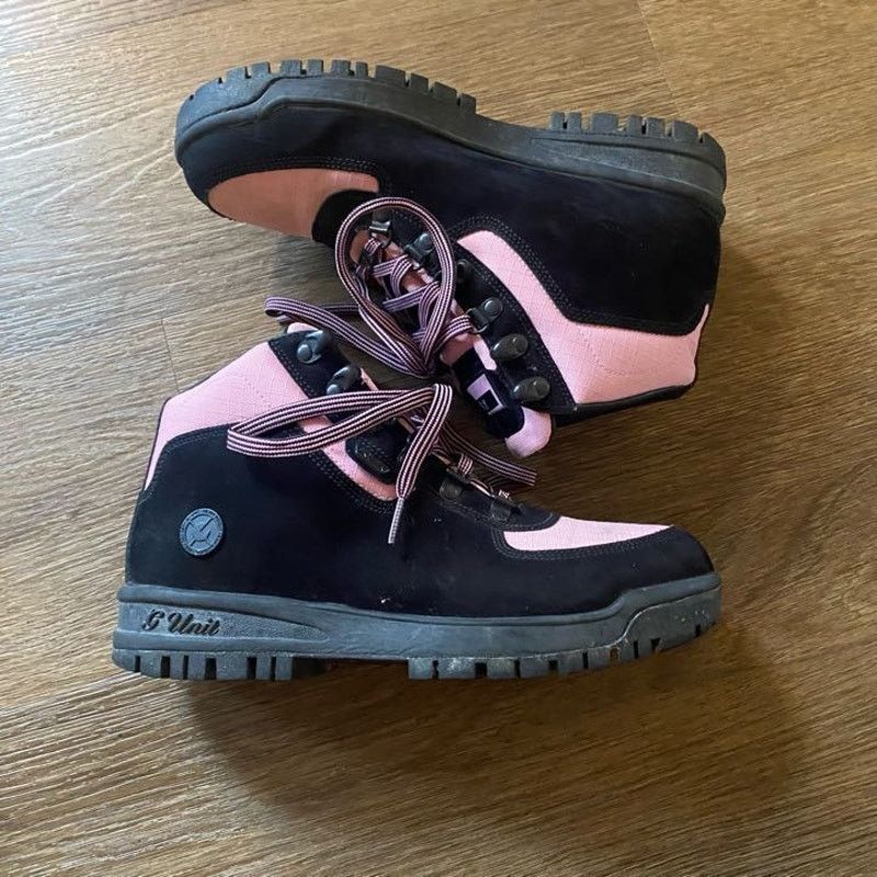 Other Y2K Pink and Black G Star Combat Boots Size US 8.5 / IT 38.5 - 3 Thumbnail