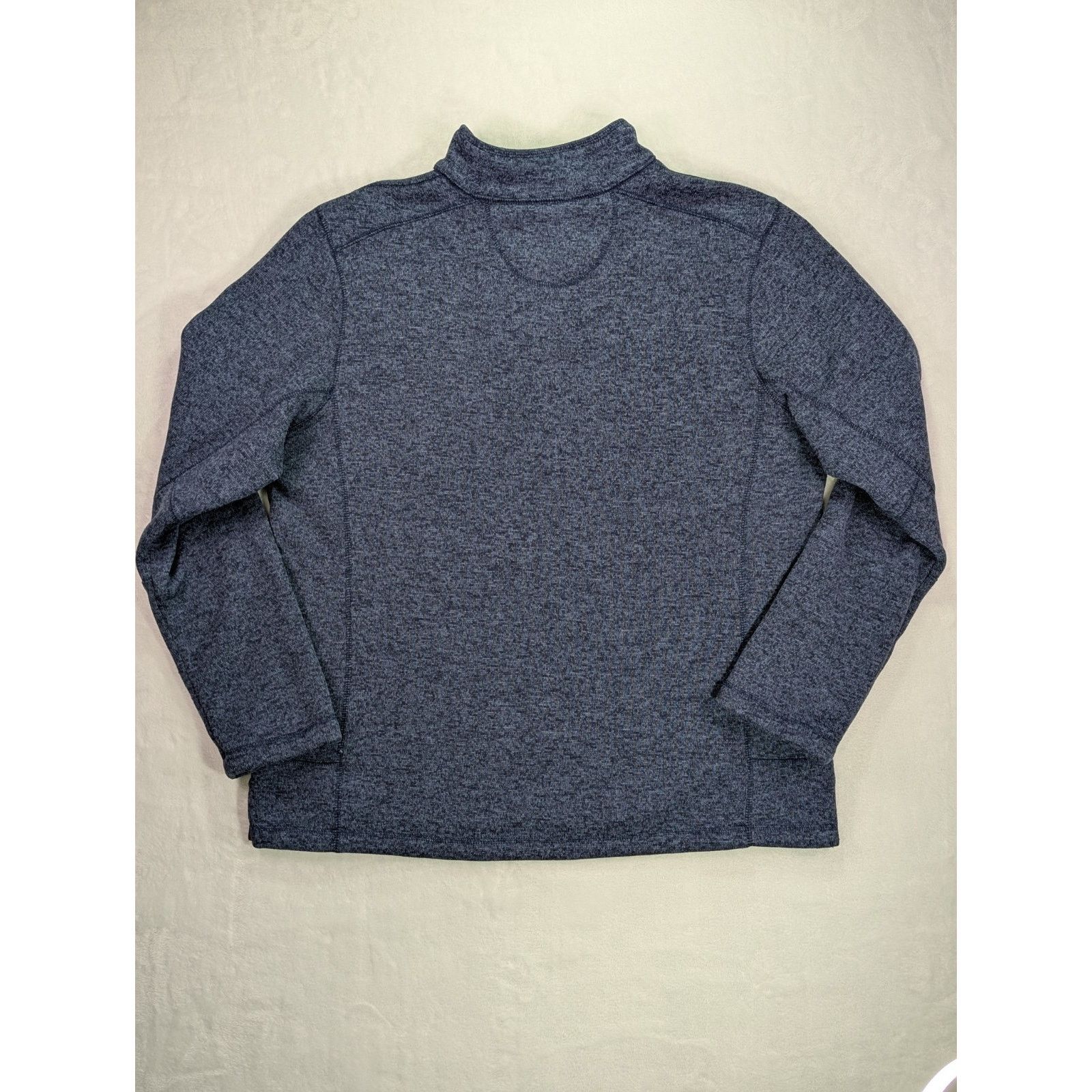Woolrich Woolen Mills Woolrich Mens XL Blue Fleece 1/4 Snap Knit Pullover Size US XL / EU 56 / 4 - 8 Thumbnail