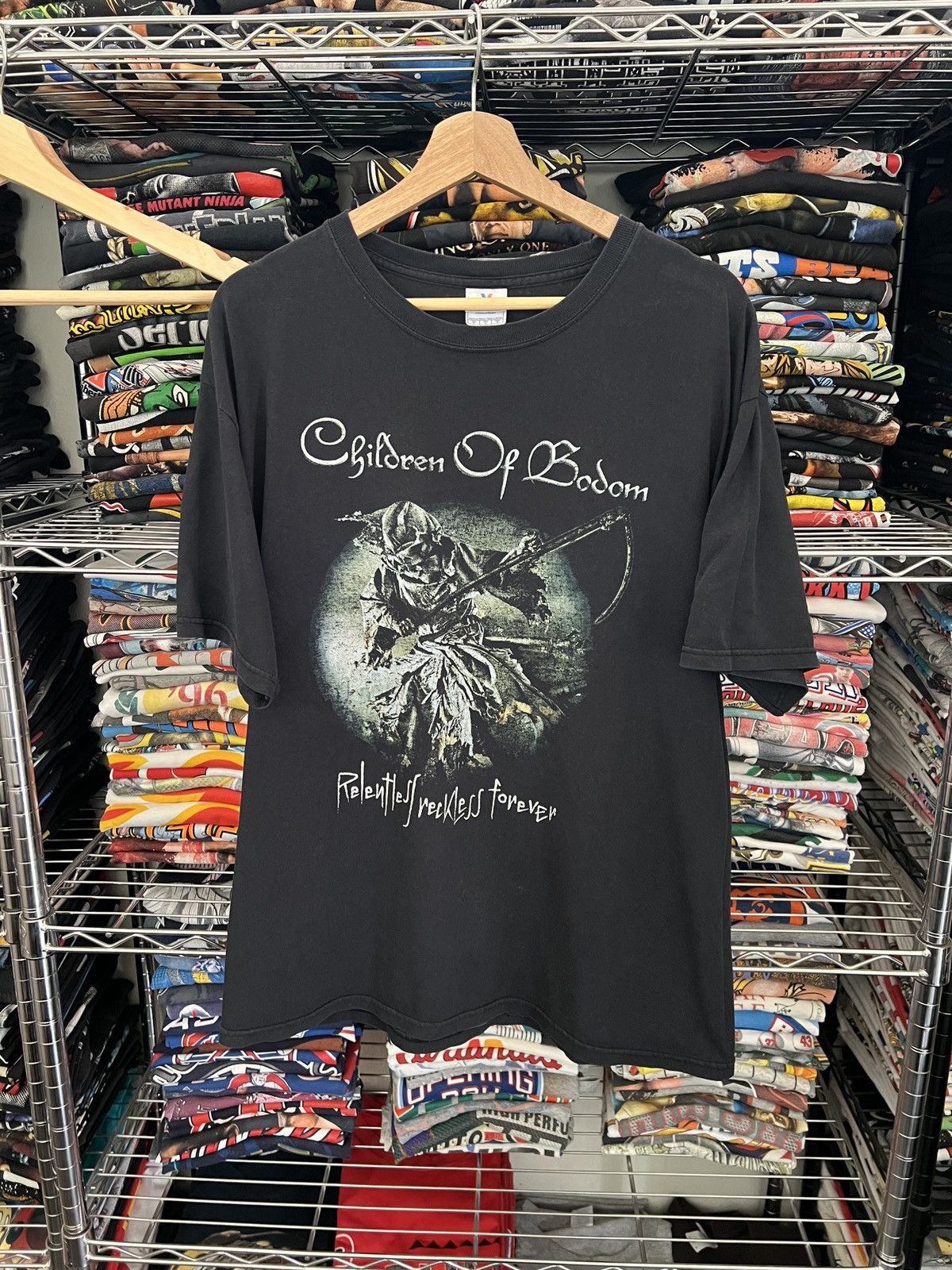 Band Tees 2011 Children of Bodom Relentless Reckless Forever Metal Tee Size US L / EU 52-54 / 3 - 1 Thumbnail