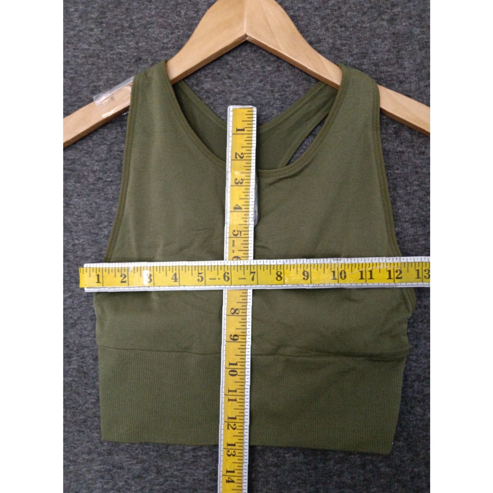 Pinko PINK Active Green Women's Crop Top Racerback Tank M Crop Top Shirt Women Green PINK Active Cropped Racerback Tank M Size M / US 6-8 / IT 42-44 - 5 Thumbnail