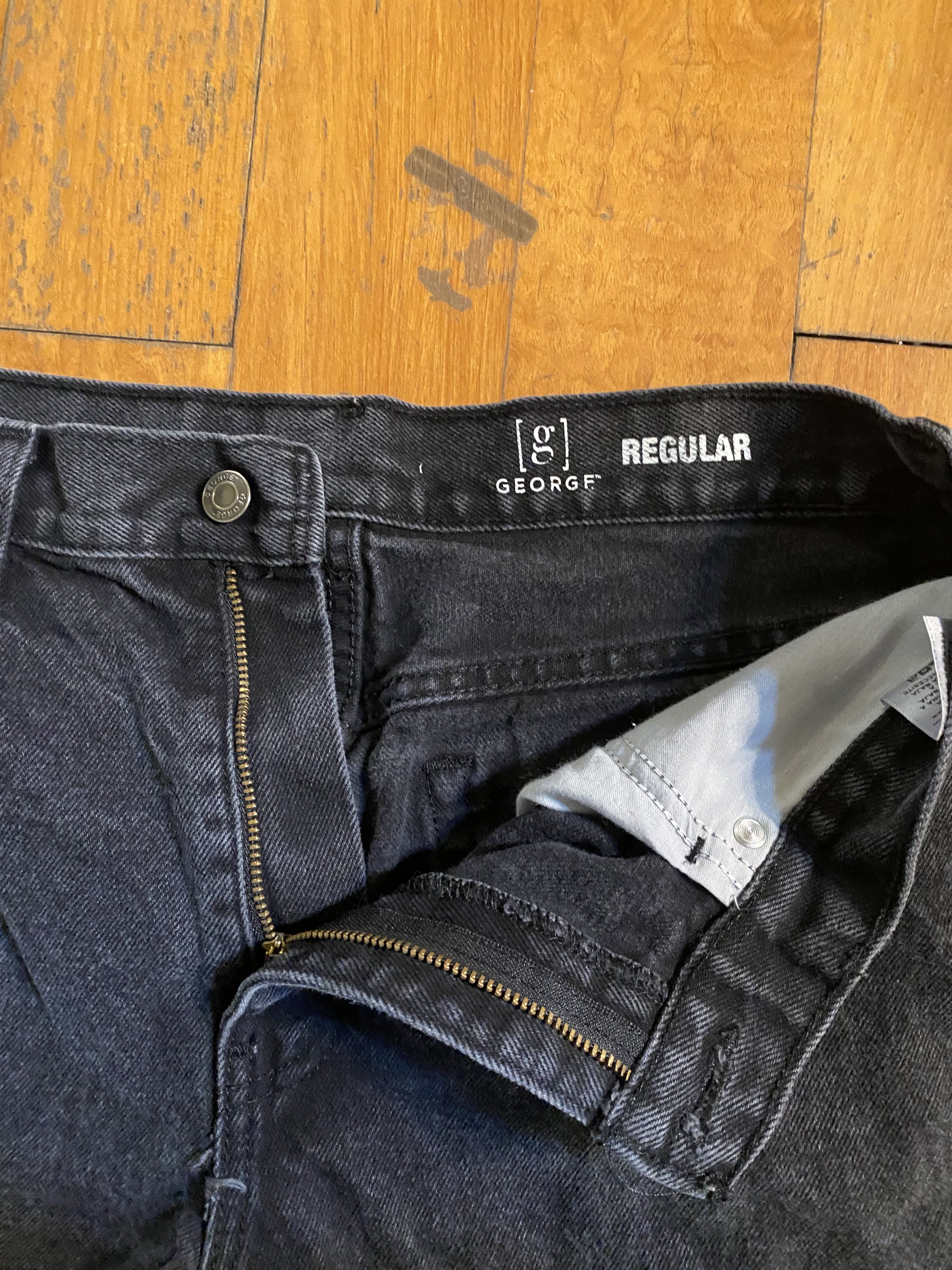 George vintage black stonewash jeans Size US 31 - 2 Thumbnail
