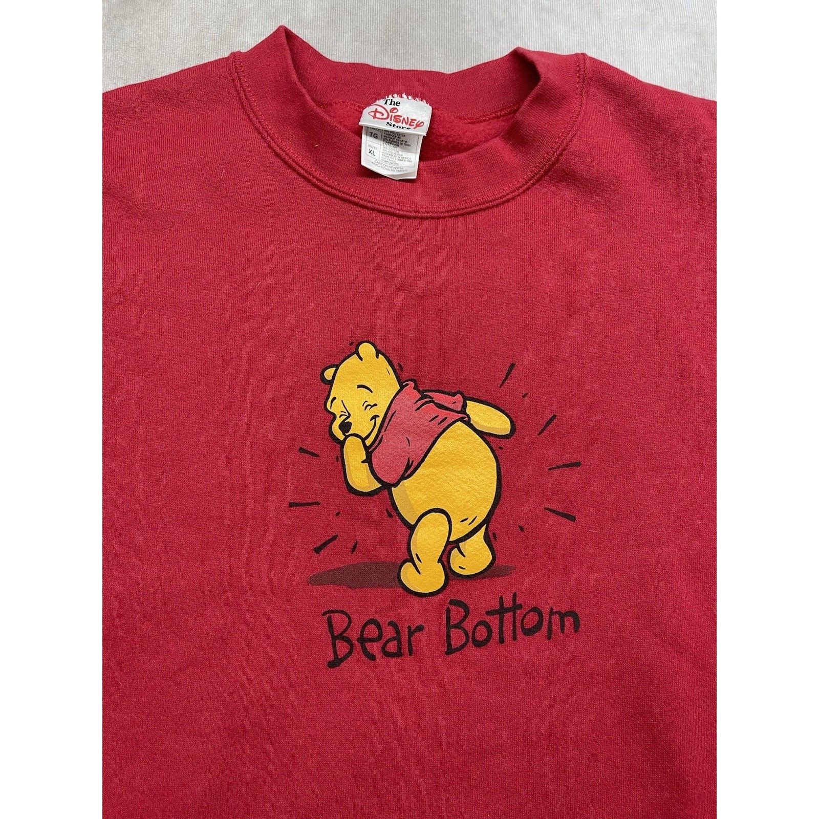 Disney Vtg 90s Disney Store Winnie The Pooh Bear Bottom Sweatshirt Size US XL / EU 56 / 4 - 3 Thumbnail