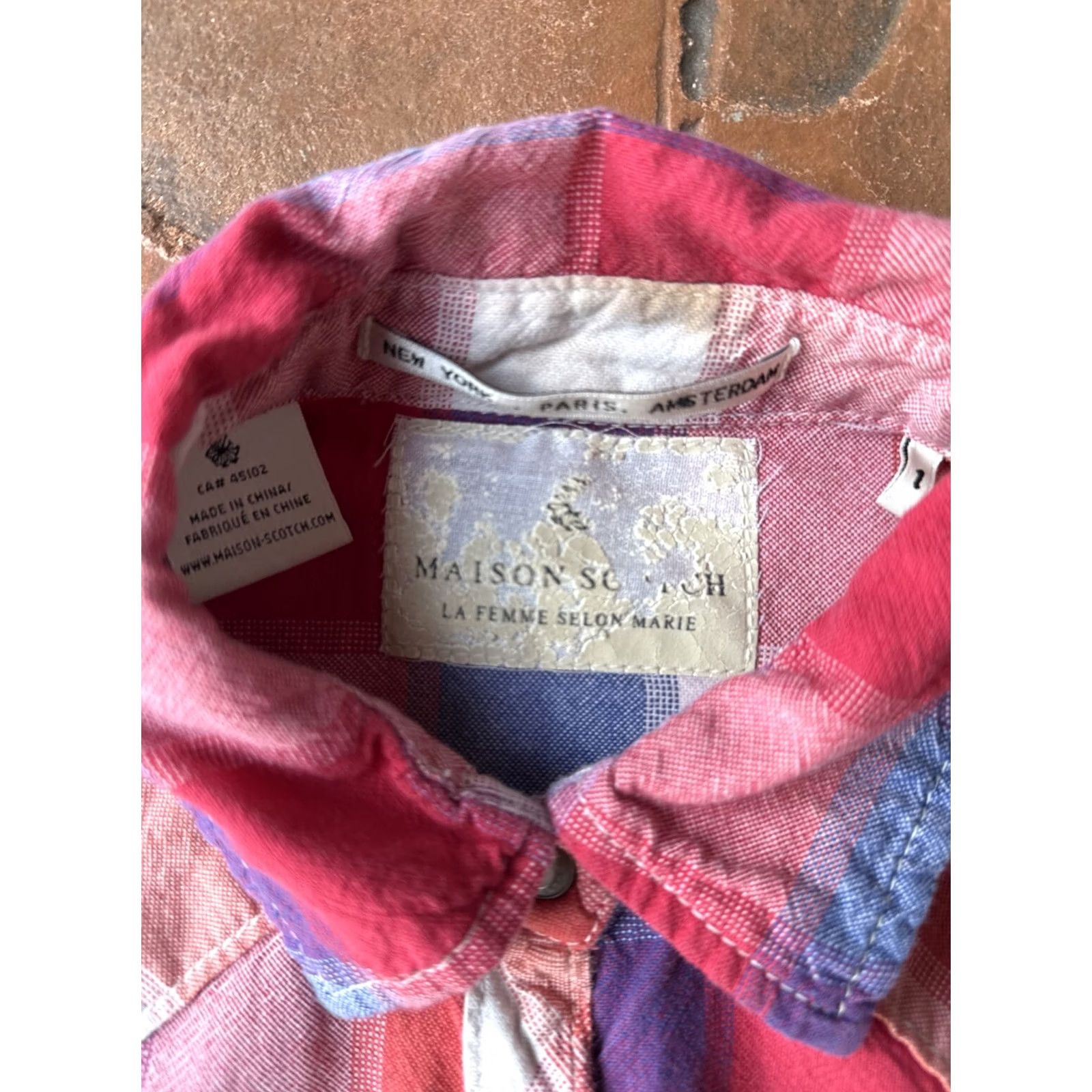 Maison Scotch Maison Scotch Peral Snap Plaid Flannel Shirt Women's 1 Multicolor Cotton-Polyester Button-Up Casual Travel Modern Classic Mens Womens Girls Boys Size XS / US 0-2 / IT 36-38 - 2 Thumbnail