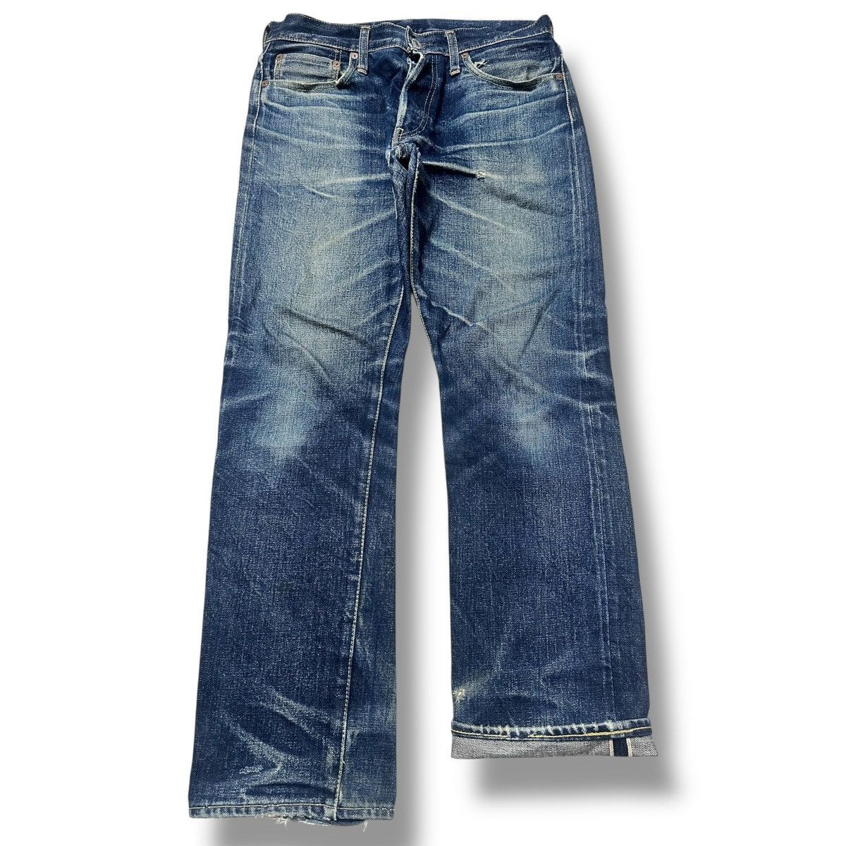 Denime Denime Vintage Selvedge Straight Loose With Faded Wash Size US 32 / EU 48 - 1 Thumbnail