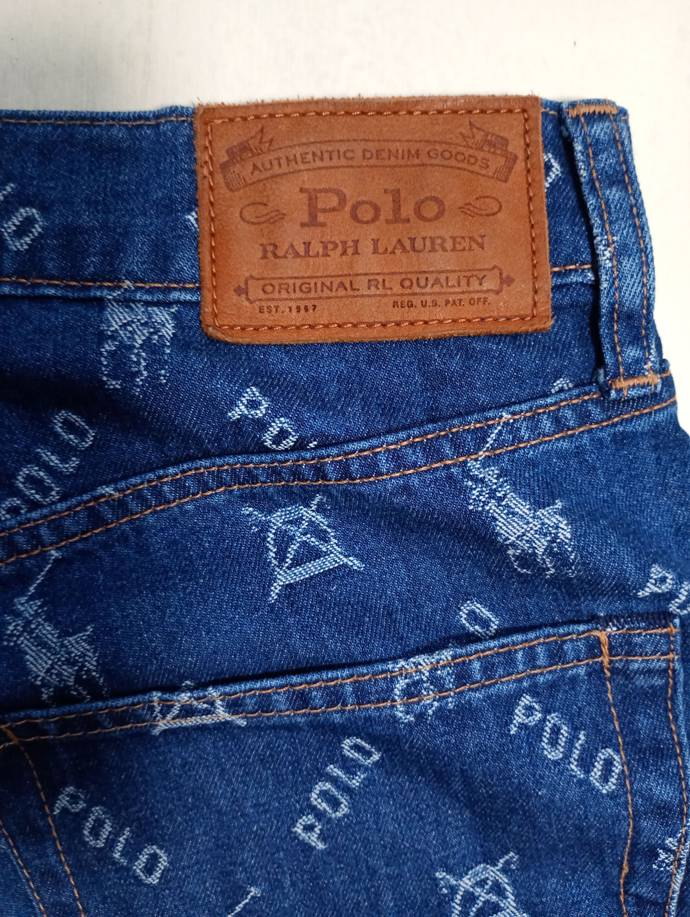 Polo Ralph Lauren Polo Ralph Lauren Monogram Jeans Size 28 Size US 28 / EU 44 - 15 Thumbnail