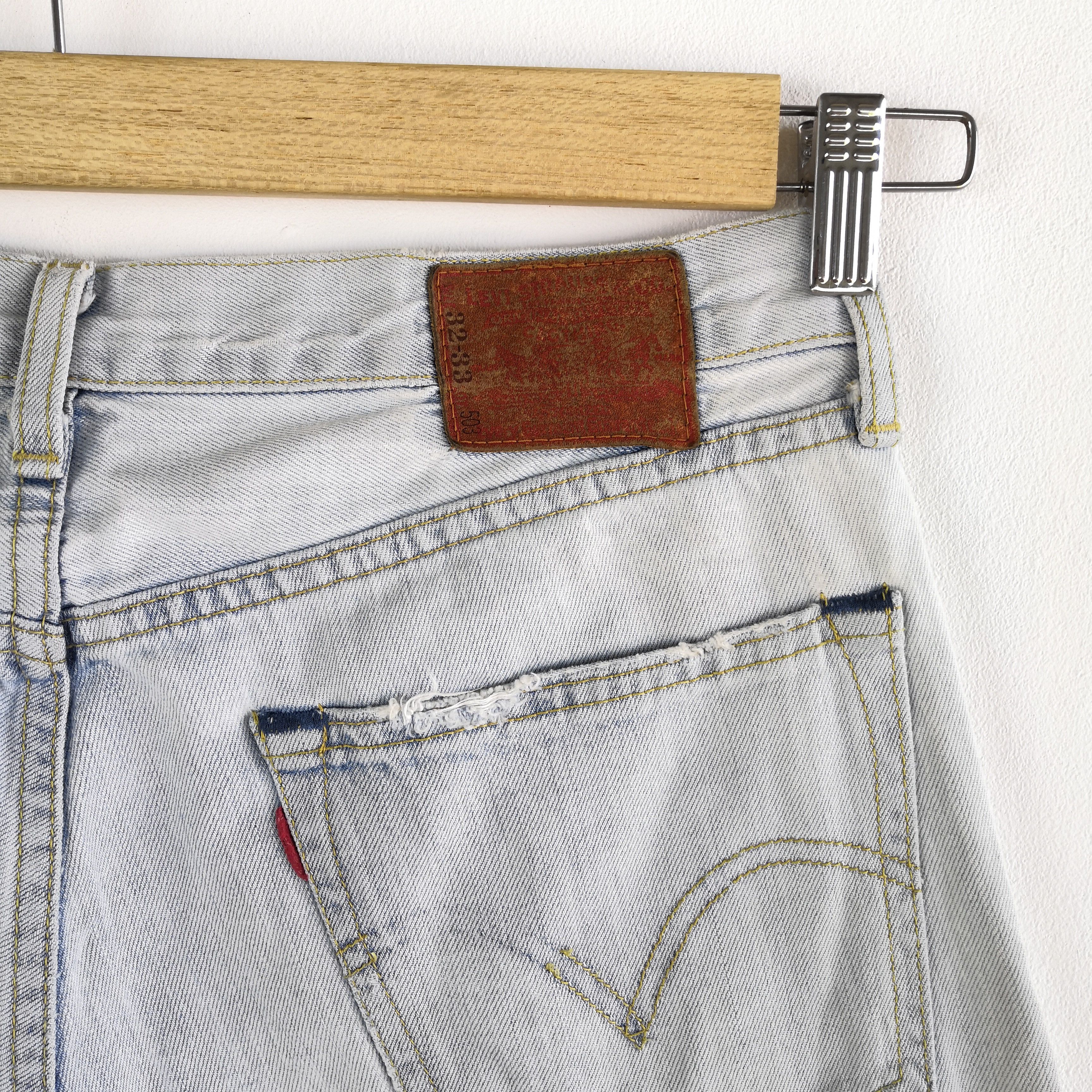 Jean Vintage Levi's 503 Jeans Light Washed Faded Denim Size US 30 / EU 46 - 5 Thumbnail