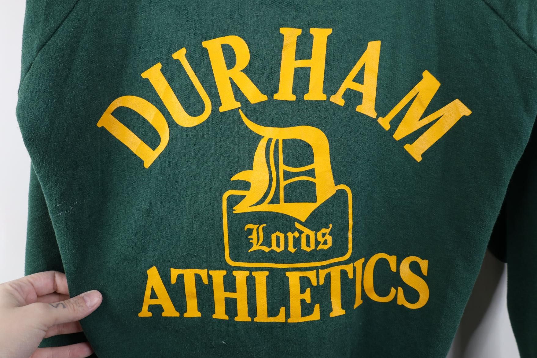 Vintage Vintage 80s Durham College Lords Athletics Canada Sweatshirt Size US M / EU 48-50 / 2 - 4 Thumbnail