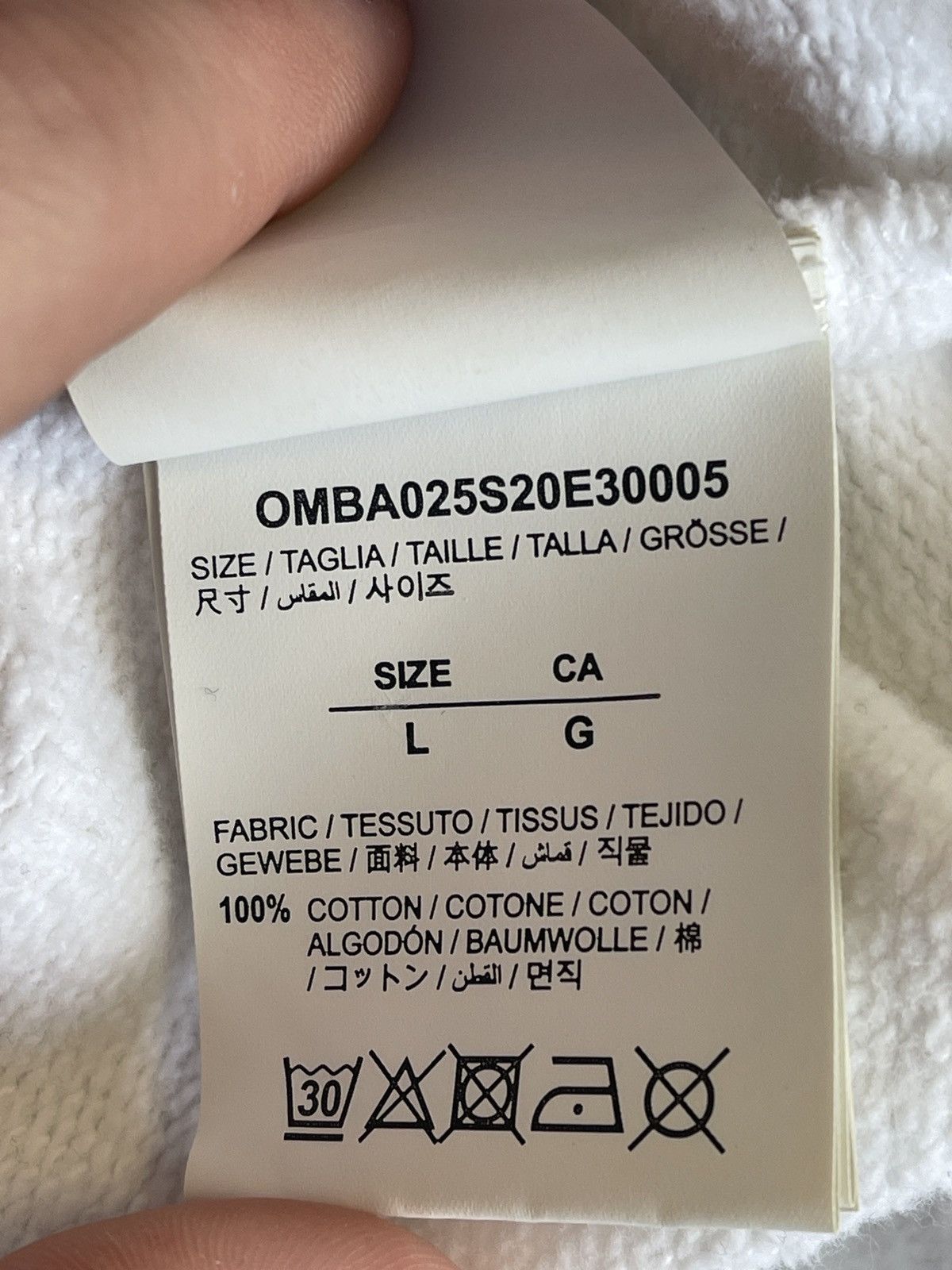 Off-White Size L - OFF-WHITE Caravaggio Square Graphic Sweatshirt Size US L / EU 52-54 / 3 - 13 Thumbnail
