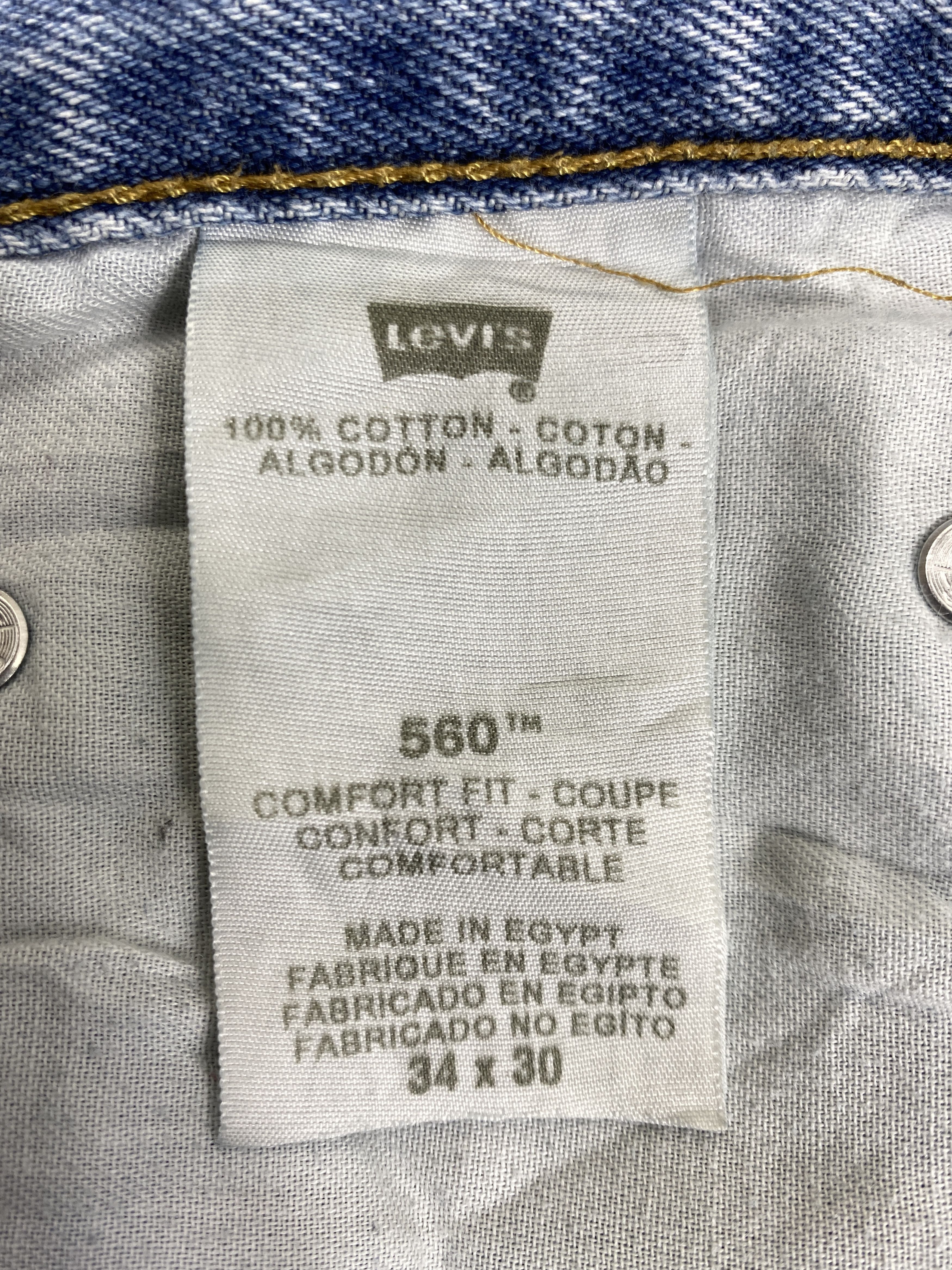 Levi's Vintage Levi's 560 Light Wash Denim 34 x 29 -JN500 Size US 34 / EU 50 - 9 Thumbnail
