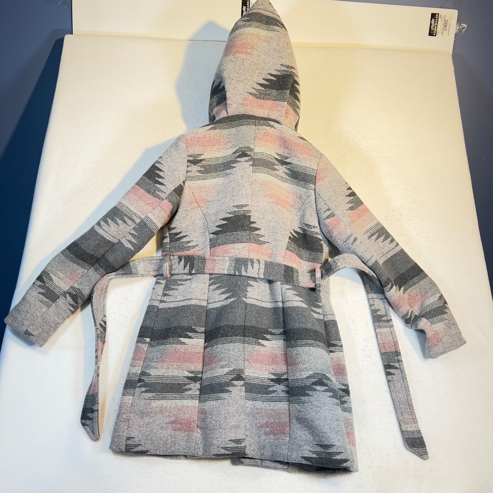 Other Coffee Shop Kids Mid Length Coat Girl XL Belted DEEEP Hood Size XL / US 12-14 / IT 48-50 - 4 Thumbnail