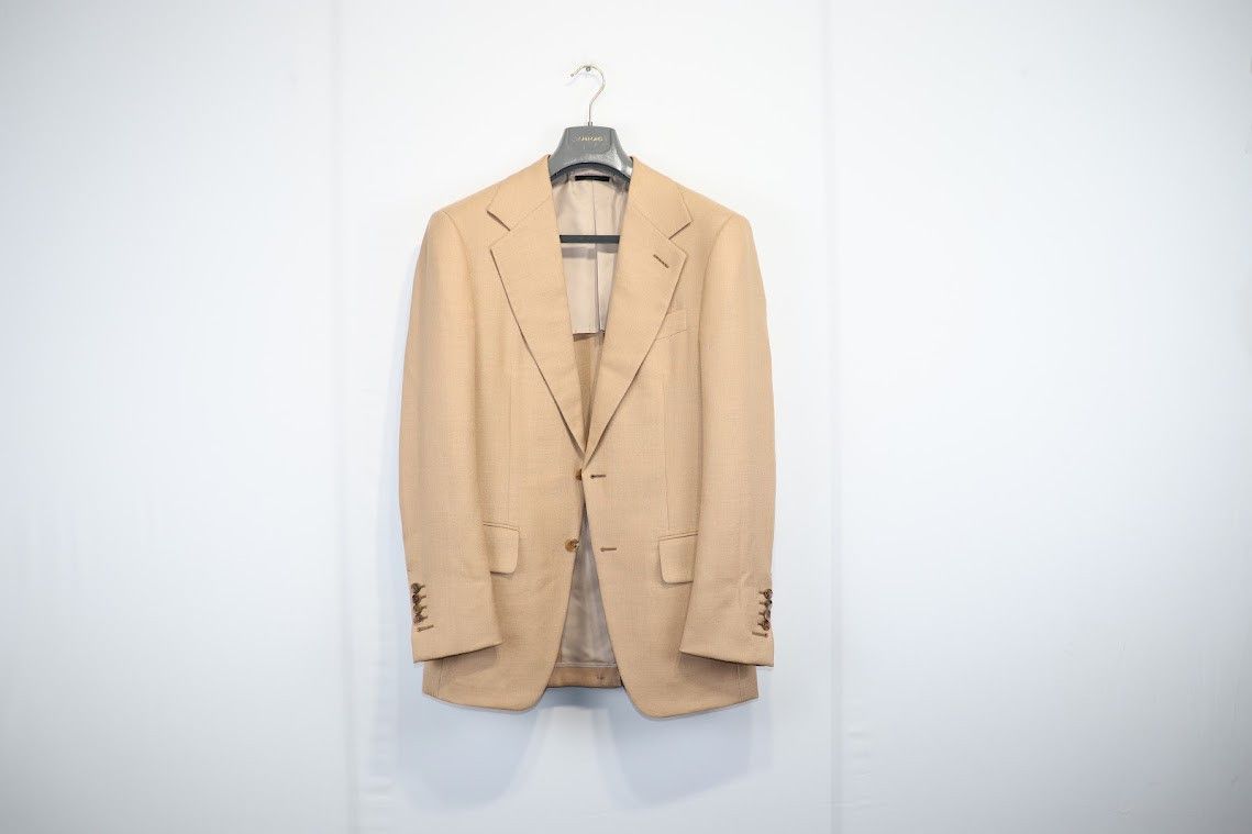 Image of Tom Ford O1Rshd1 Blazer Jacket In Beige, Men's (Size Small)