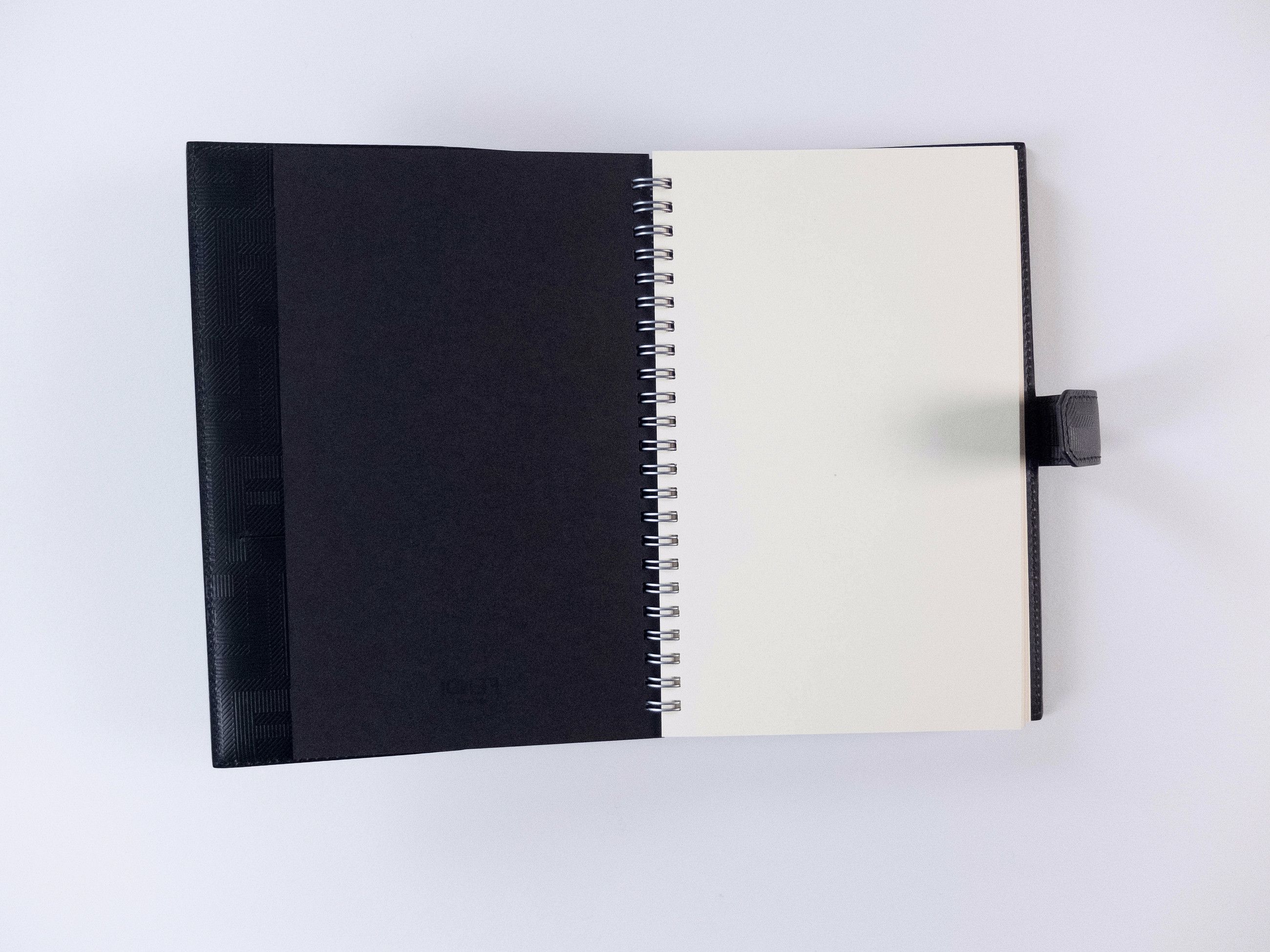 Fendi FENDI Shadow black FF logo leather refillable notebook Size ONE SIZE - 9 Thumbnail