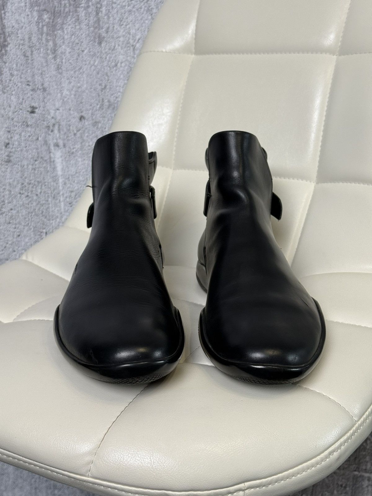 Prada Prada Sport Leather Ankle Boots Strap Men’s Chelsea Shoes Size US 11 / EU 44 - 16 Thumbnail
