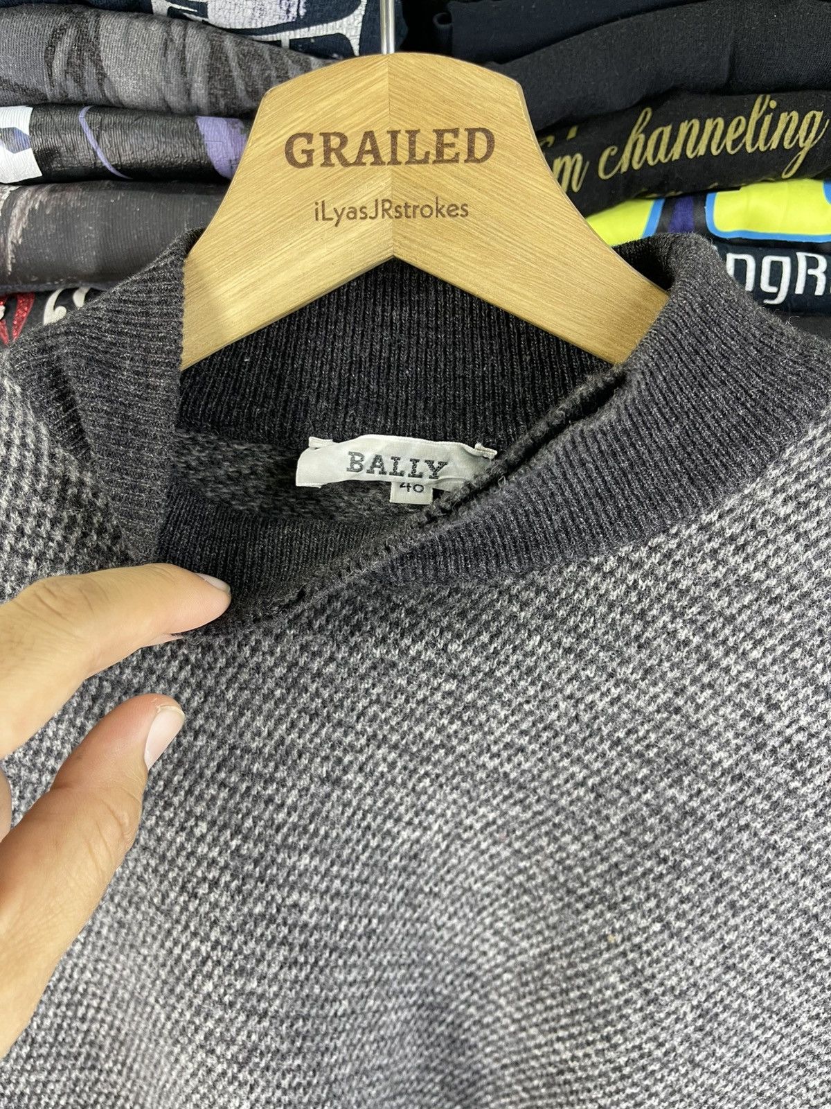 Bally Vintage 90's Bally Mark Richards Knit Pullover Sweatshirt Size US M / EU 48-50 / 2 - 13 Thumbnail