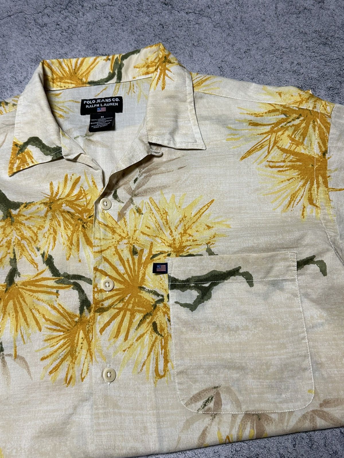 Polo Ralph Lauren Vintage Polo Jeans Co Ralph Lauren Pine Trees Hawaiian Shirt Size US M / EU 48-50 / 2 - 5 Thumbnail
