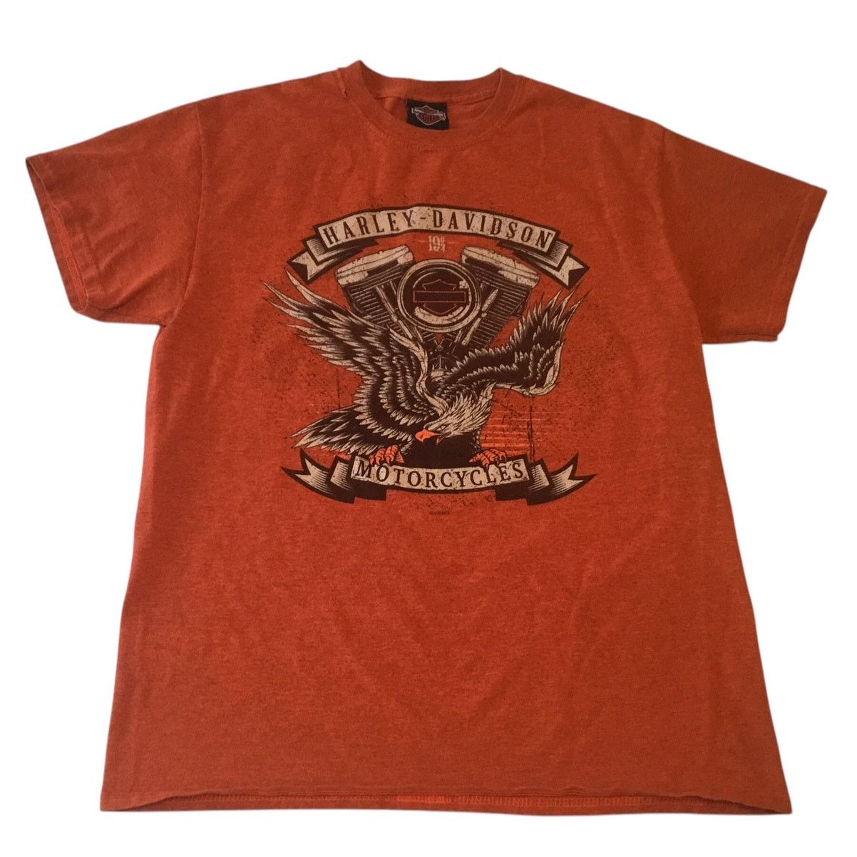 Harley Davidson Harley Davidson T-Shirt Orange Mad River Sandusky OH Medium Size US M / EU 48-50 / 2 - 1 Thumbnail