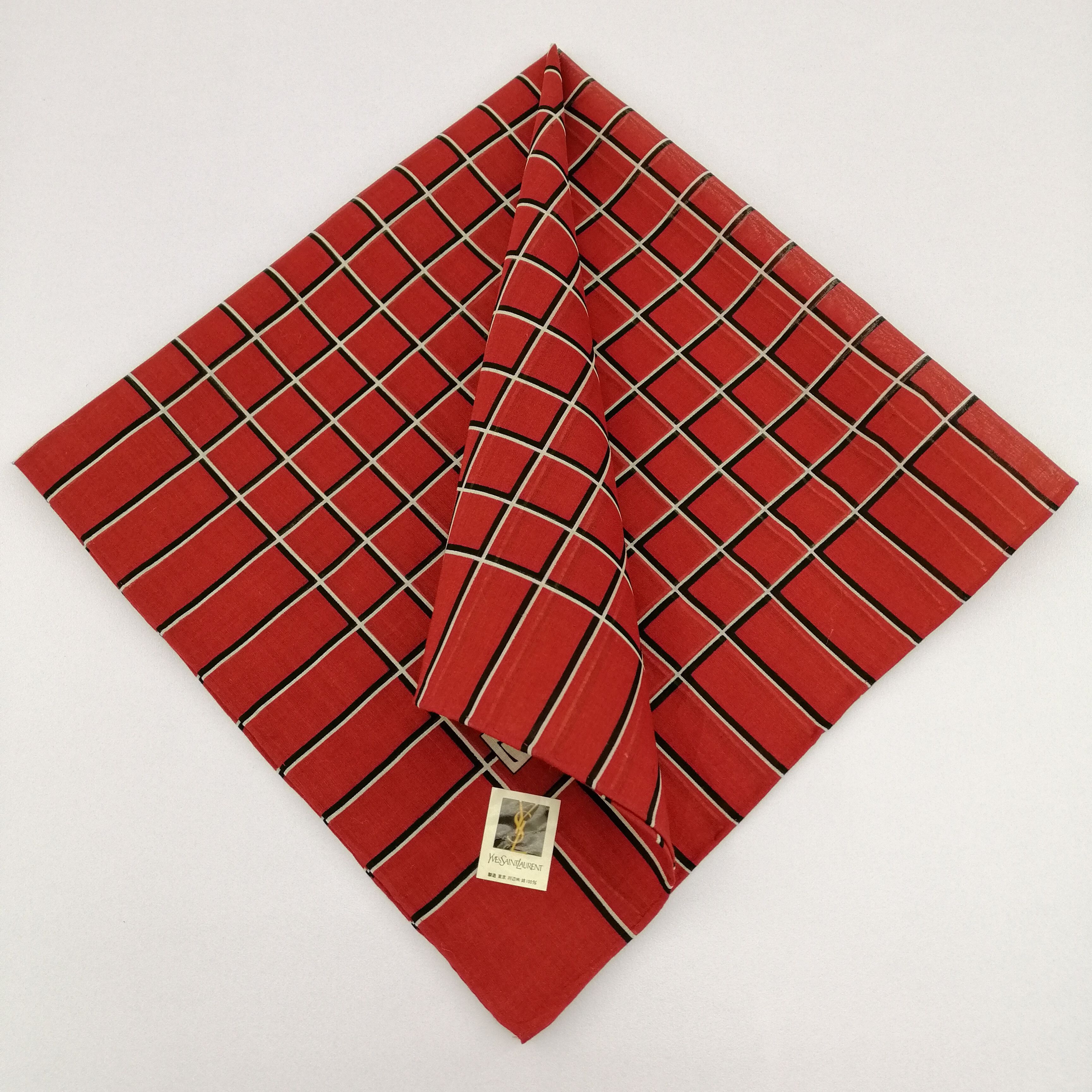 Vintage Yves Saint Laurent Handkerchief/Neckerchief/Bandana-KD3159 Size ONE SIZE - 1 Thumbnail