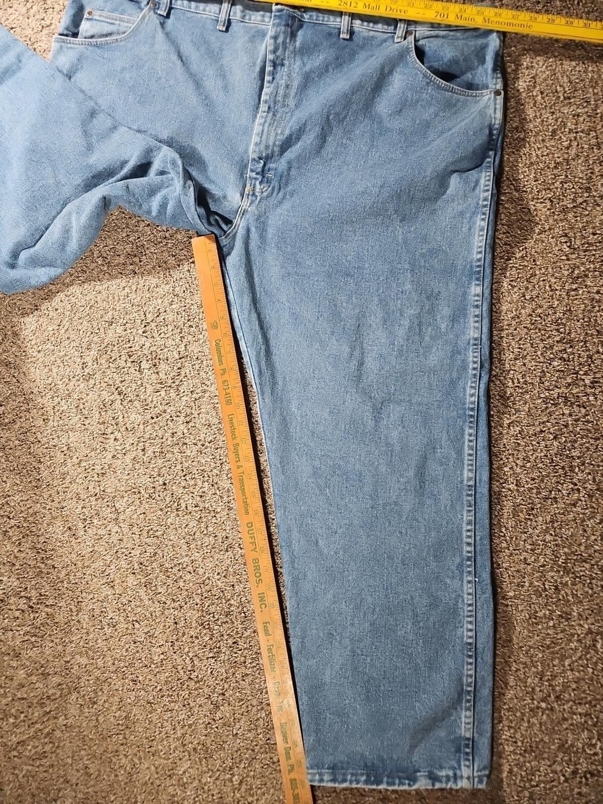Wrangler Wrangler Rugged Wear 52x30 Blue Jeans Size US 44 / EU 60 - 4 Thumbnail