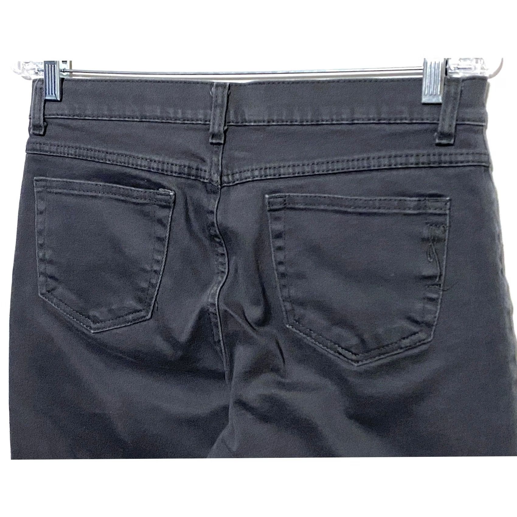 Vintage Style&Co Gray Denim Jeans 12 Petite Easy Fit Straight Leg Cotton Blend 5-Pocket Womens 28in Inseam Stretch Charcoal Wash Size 30" / US 8 / IT 44 - 3 Thumbnail