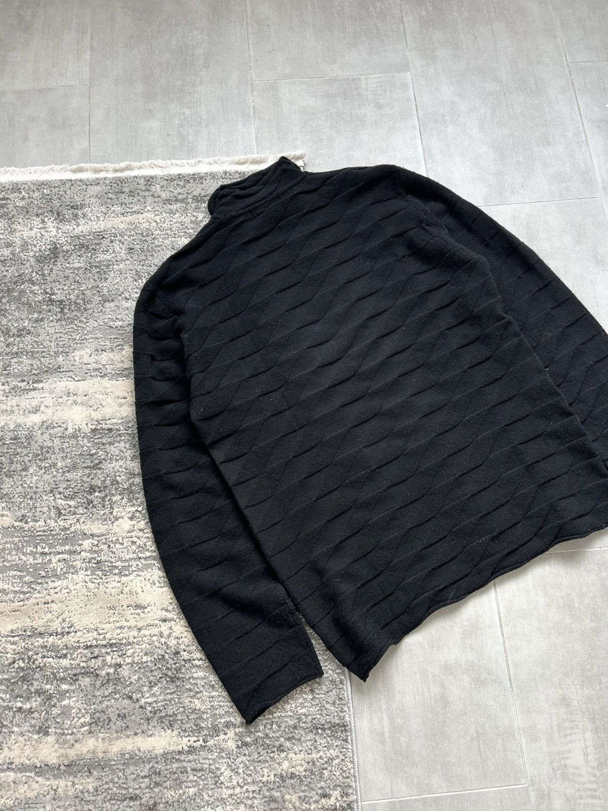 Issey Miyake Issey Miyake Wool Knit Turtleneck Sweater Made in Japan Size US XL / EU 56 / 4 - 8 Thumbnail