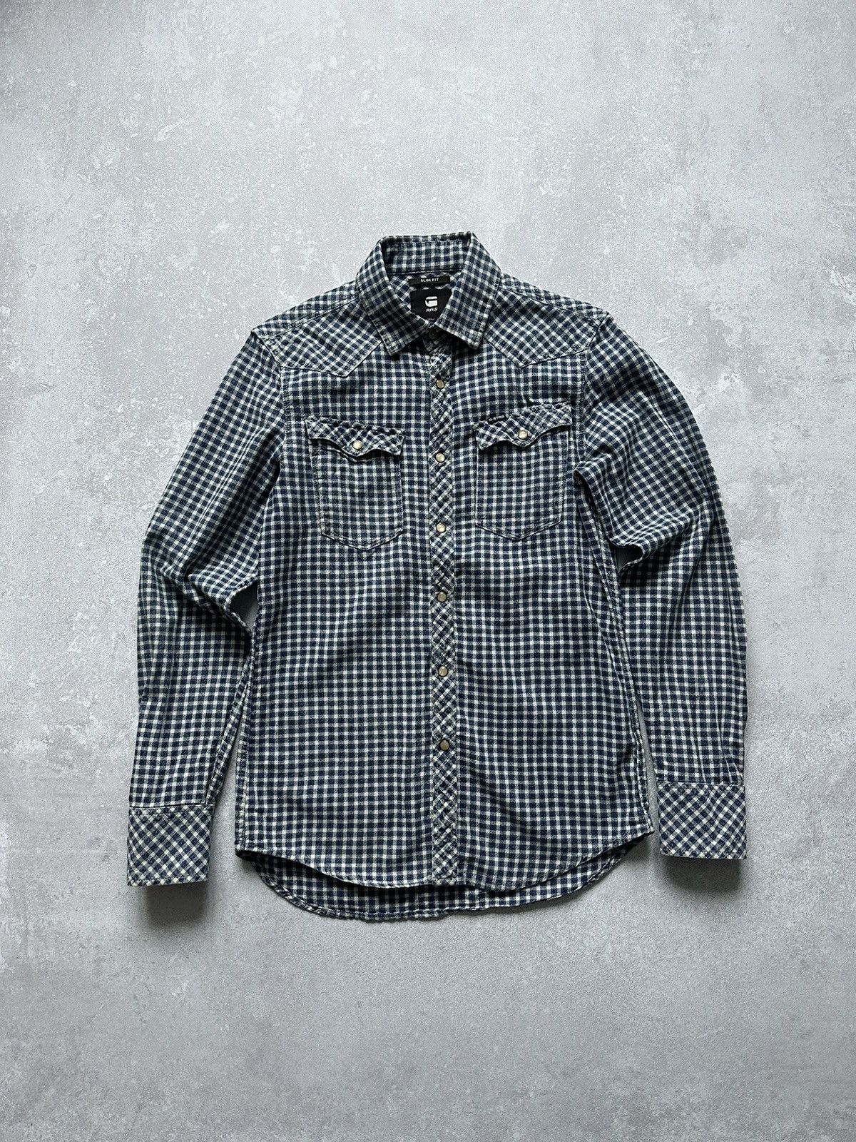 G-Star × Vintage Shirts Button Up G-star RAW size S Blue Size US S / EU 44-46 / 1 - 1 Thumbnail