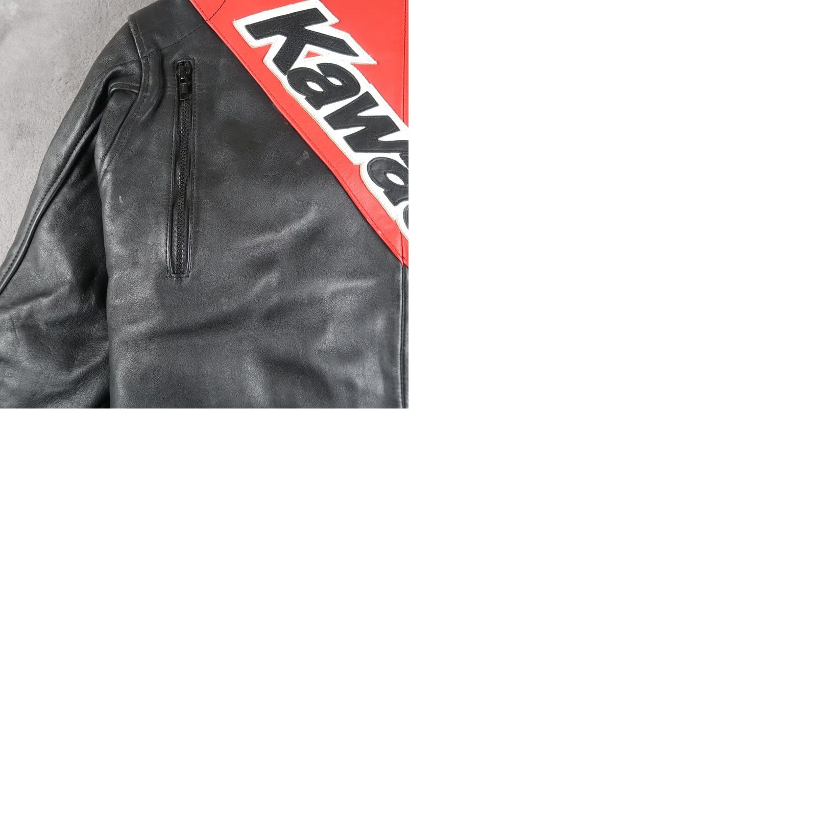 Vintage VINTAGE Hein Gericke Kawasaki Racing Leather Jacket Unisex Adults 38 Red Black Motorcycle 80s 90s Art Size US XXS / EU 40 - 11 Thumbnail