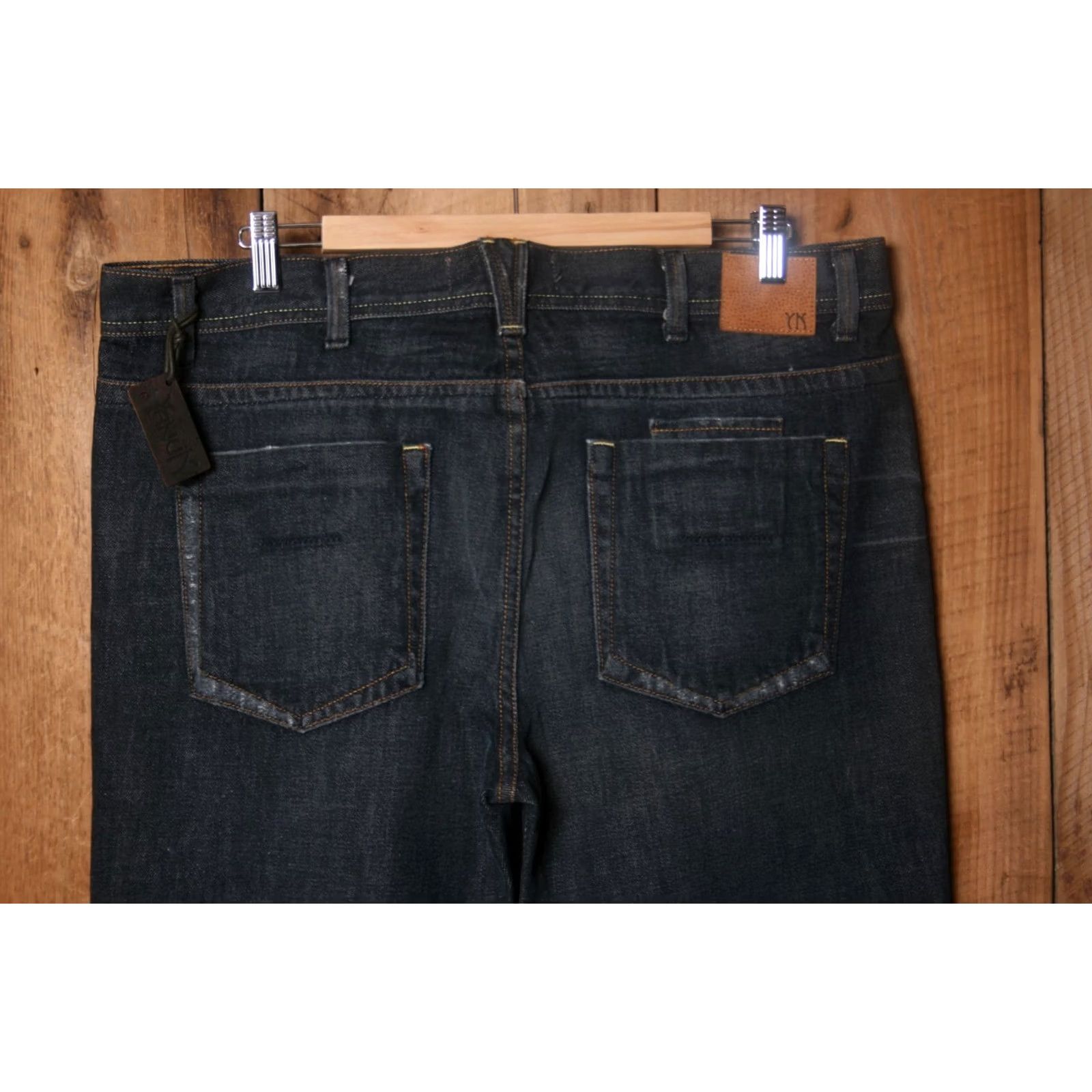 Vintage YANUK Jeans Bootcut 6-Pocket Boyfriend 100% Cotton Regular Women Adult 36 Blue Denim 34 Inseam 36 W38.5 L34 Size 25" / US 0 / IT 36 - 4 Thumbnail