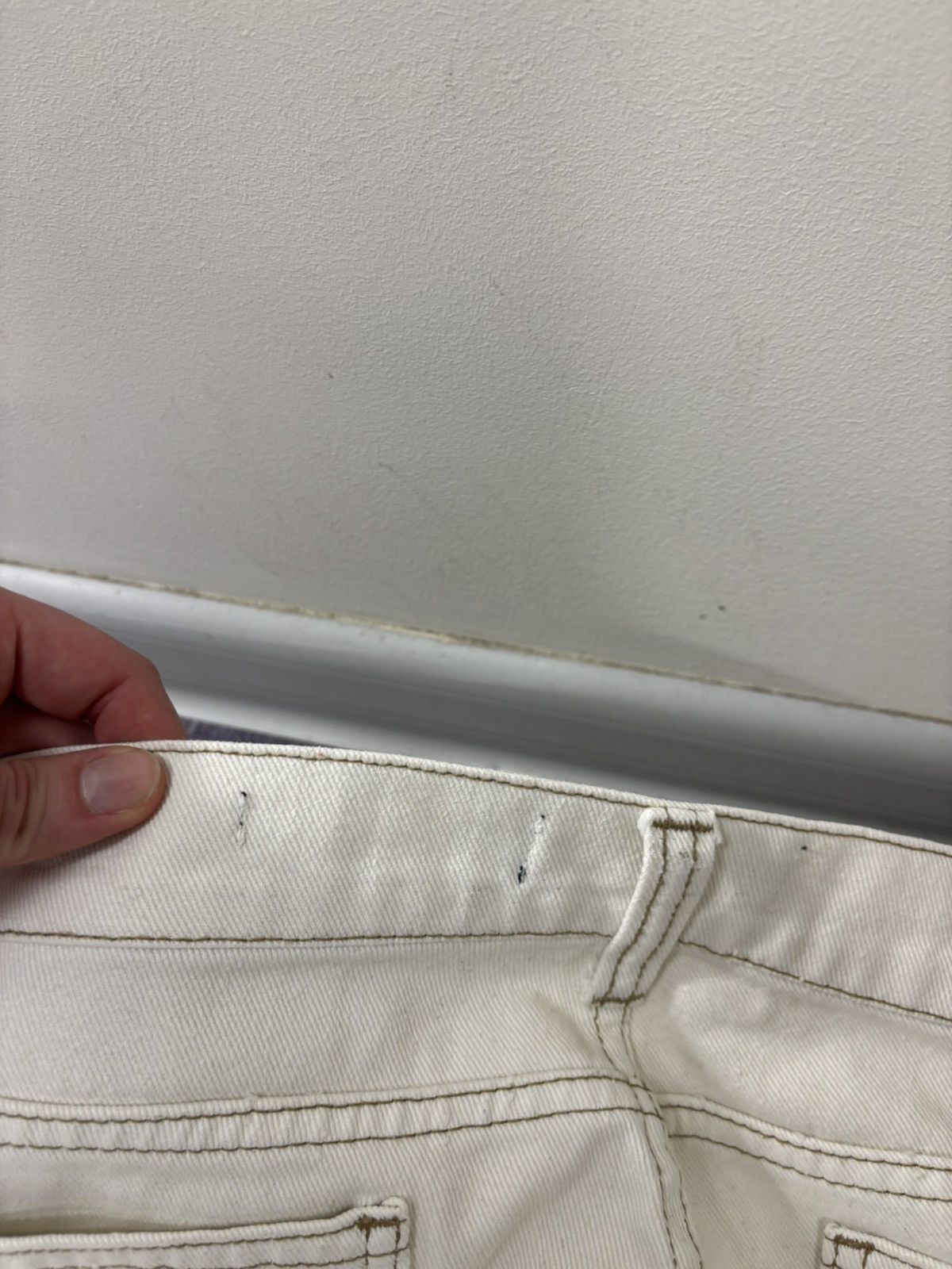 Jaded London Jaded London Double Knee Y2K Off White Skate Fit Baggy Jeans Size US 32 / EU 48 - 17 Thumbnail