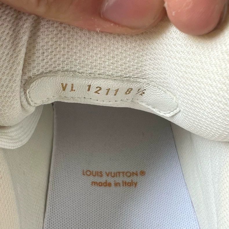 Louis Vuitton Louis Vuitton Trainer white and yellow denim board shoes Size US 9.5 / EU 42-43 - 3 Thumbnail