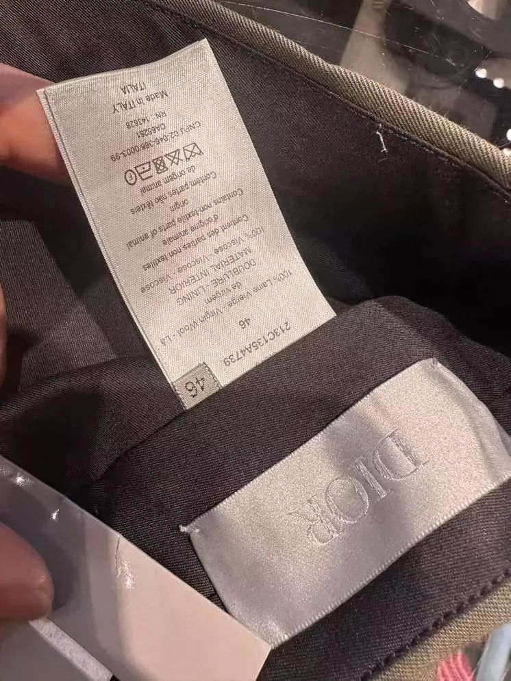 Dior Dior army green wool trousers 2502-Nextarrow Size 46R - 4 Thumbnail