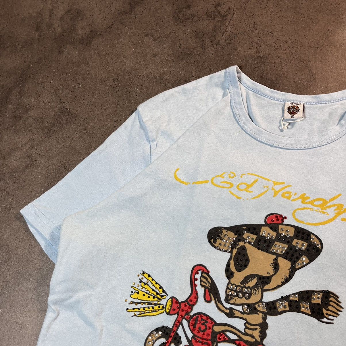 Ed Hardy Vintage Y2K Ed Hardy Skull Drip Big Logo Tshirt Tee Size US M / EU 48-50 / 2 - 3 Thumbnail