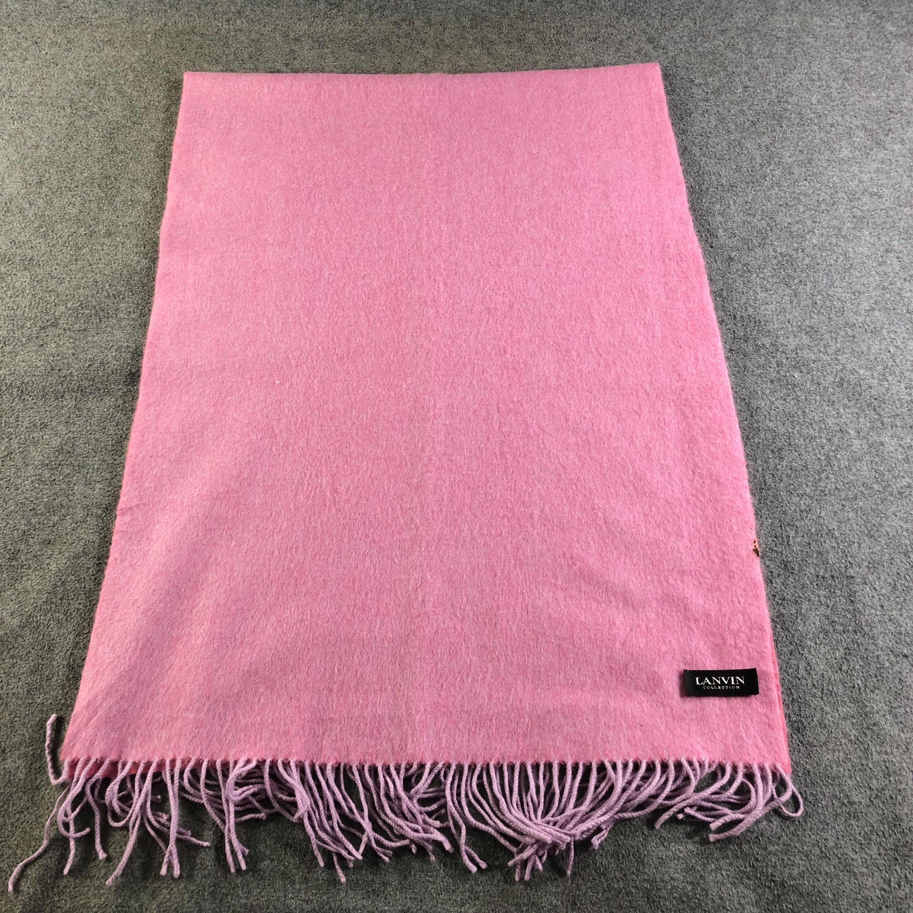 Lanvin Lanvin Cashmere Scarf Muffler V1919 Size ONE SIZE - 2 Thumbnail