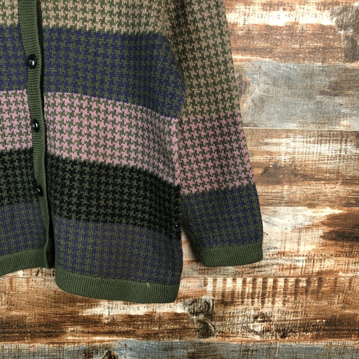 Homespun Knitwear × Japanese Brand Japanese Brand Green Patterneds Knitwear #A1818 Size XS / US 0-2 / IT 36-38 - 8 Thumbnail