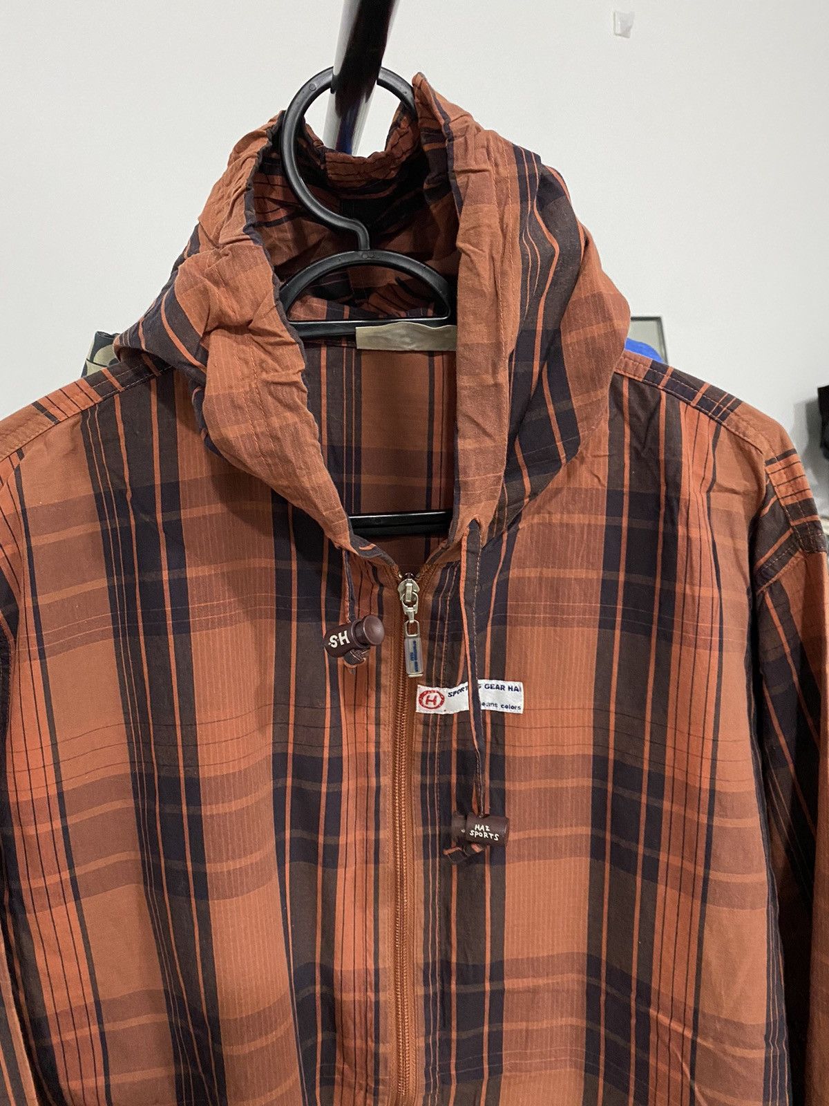 Hai Sporting Gear Hai Sporting Gear issey miyake Checkered zipper Hooded Size US L / EU 52-54 / 3 - 2 Thumbnail