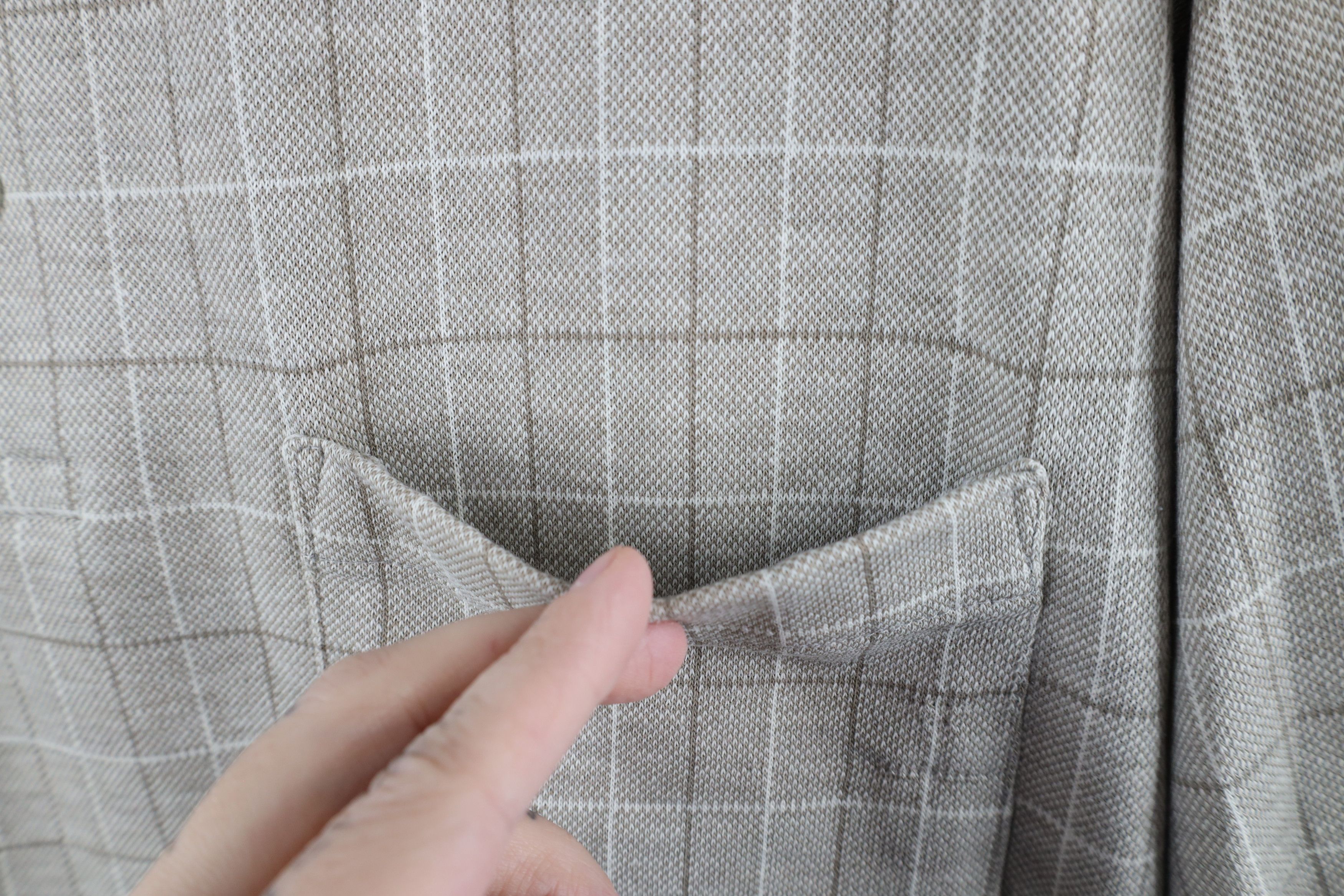 Vintage Vintage 90s Streetwear Knit Collared Golf Polo Shirt Plaid Size US L / EU 52-54 / 3 - 4 Thumbnail