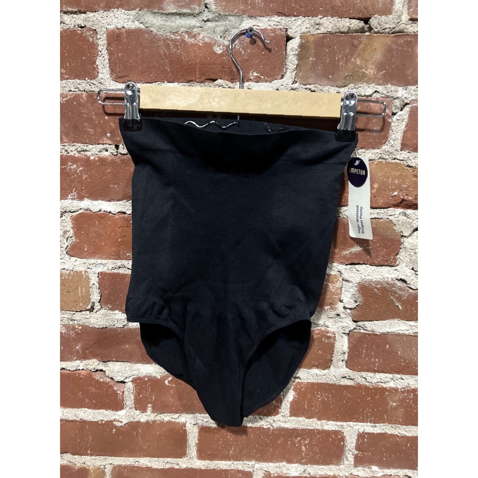 Vintage Empetua by Shapermint Shapewear High-Waisted Panty M/L Black Seamless Slimming Size 32" / US 10 / IT 46 - 2 Thumbnail