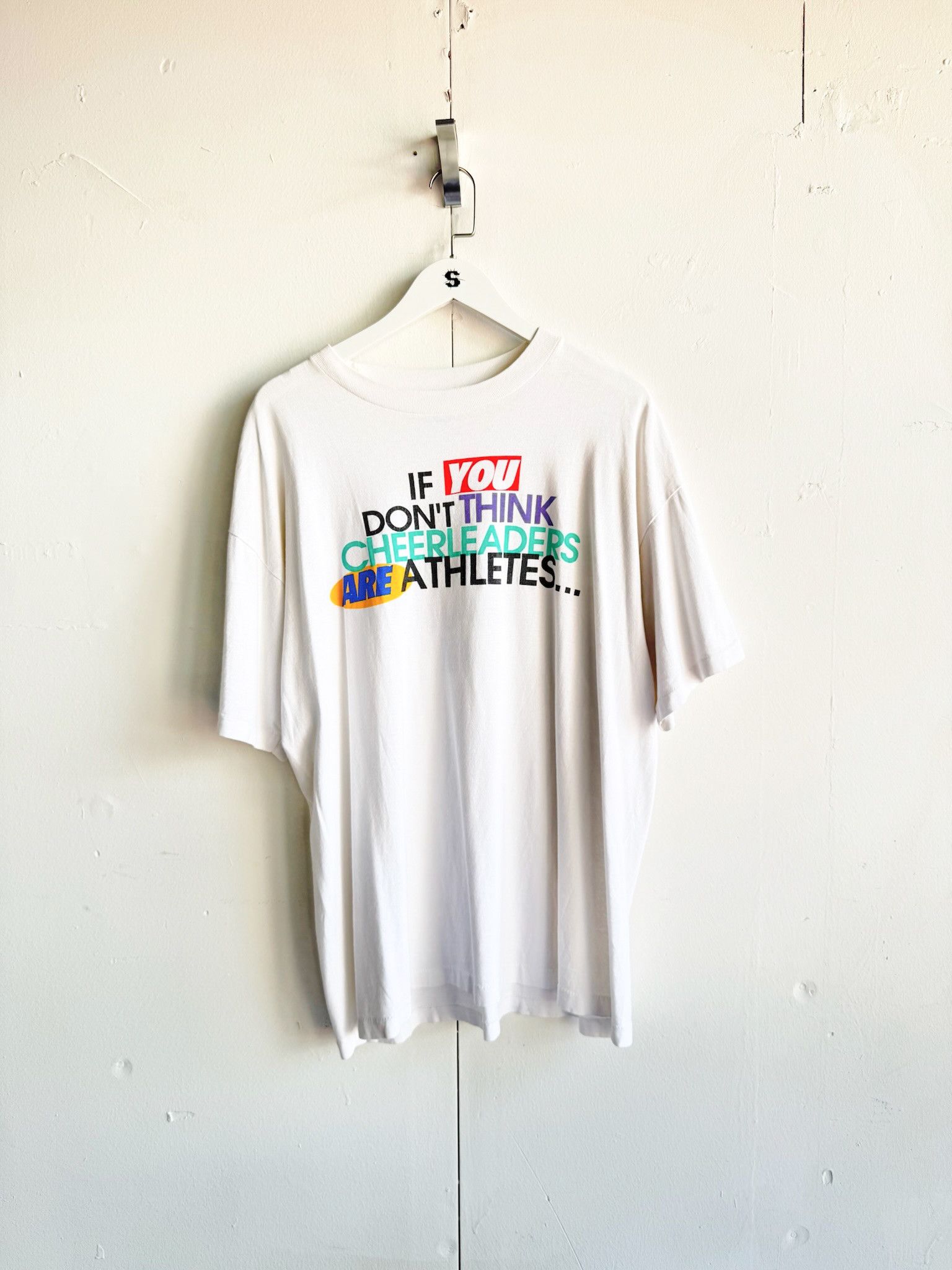 Vintage 90s Cheerleader Tee Size US XL / EU 56 / 4 - 1 Thumbnail