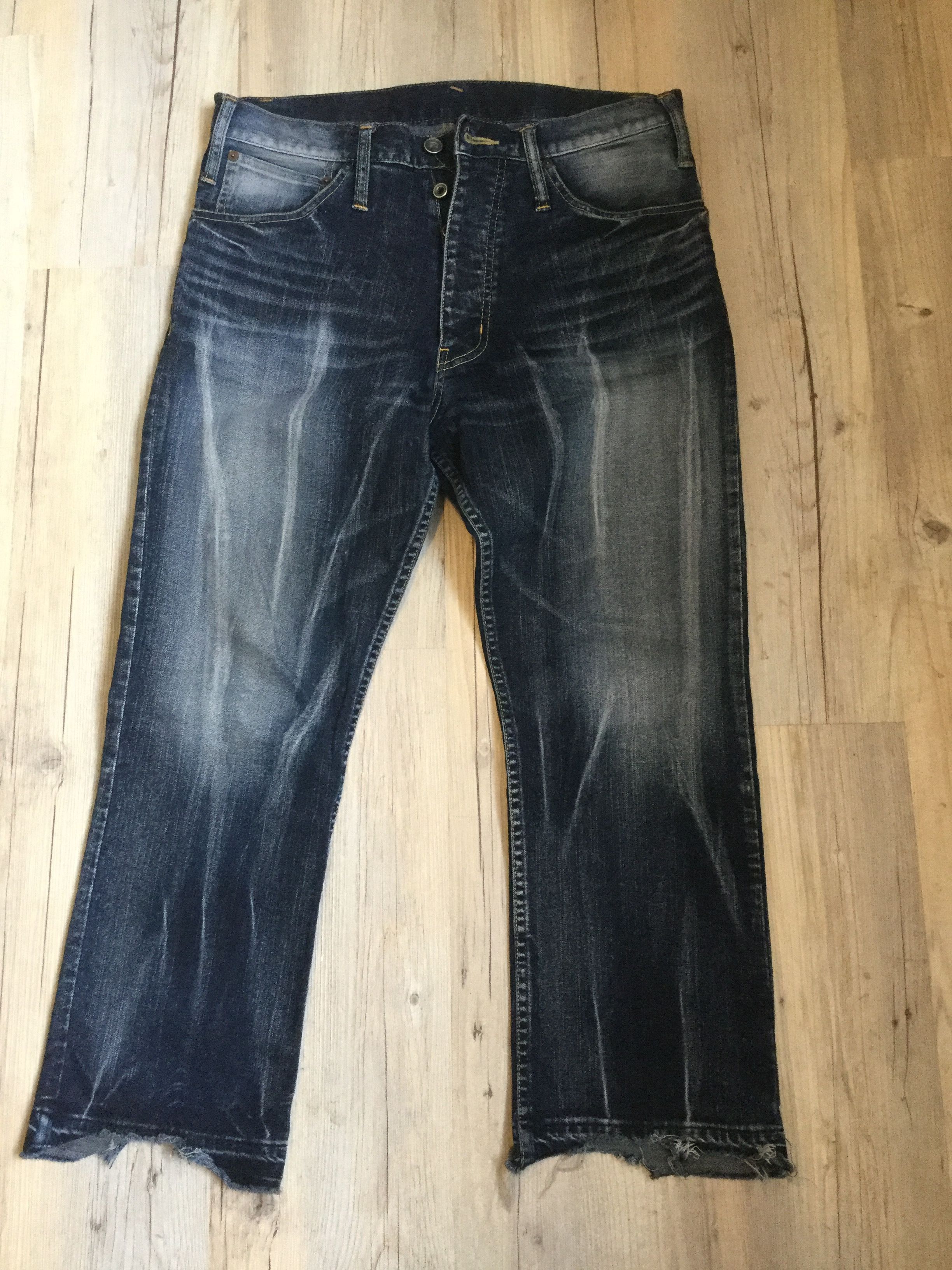 If Six Was Nine Cropped washed jeans.Like Vetements or Rick Owens Size US 30 / EU 46 - 1 Thumbnail