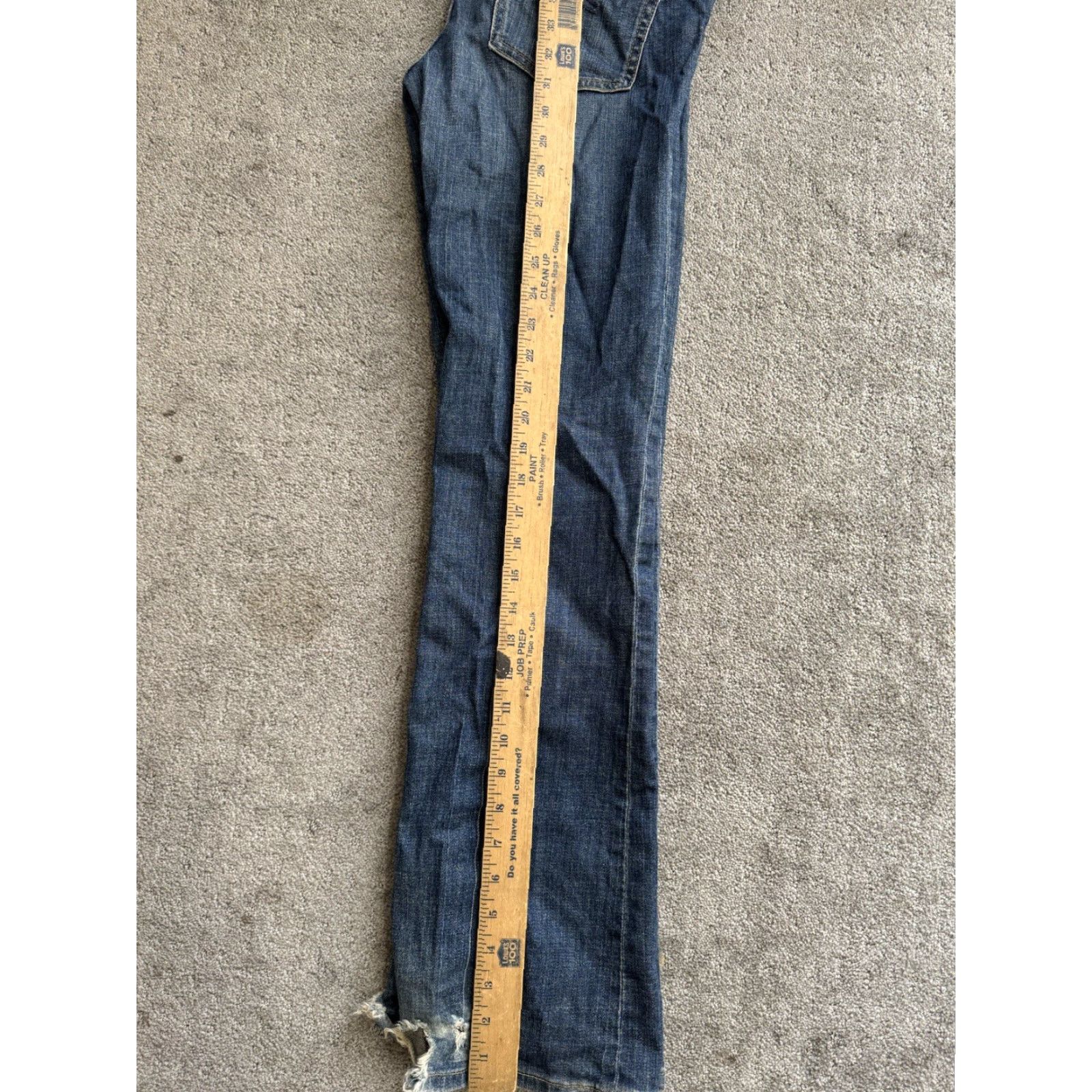 Gap VINTAGE Gap 1969 Jeans Womens 4 Bootcut Stretch Dark Blue Denim USA Retro Size 27" / US 4 / IT 40 - 6 Thumbnail
