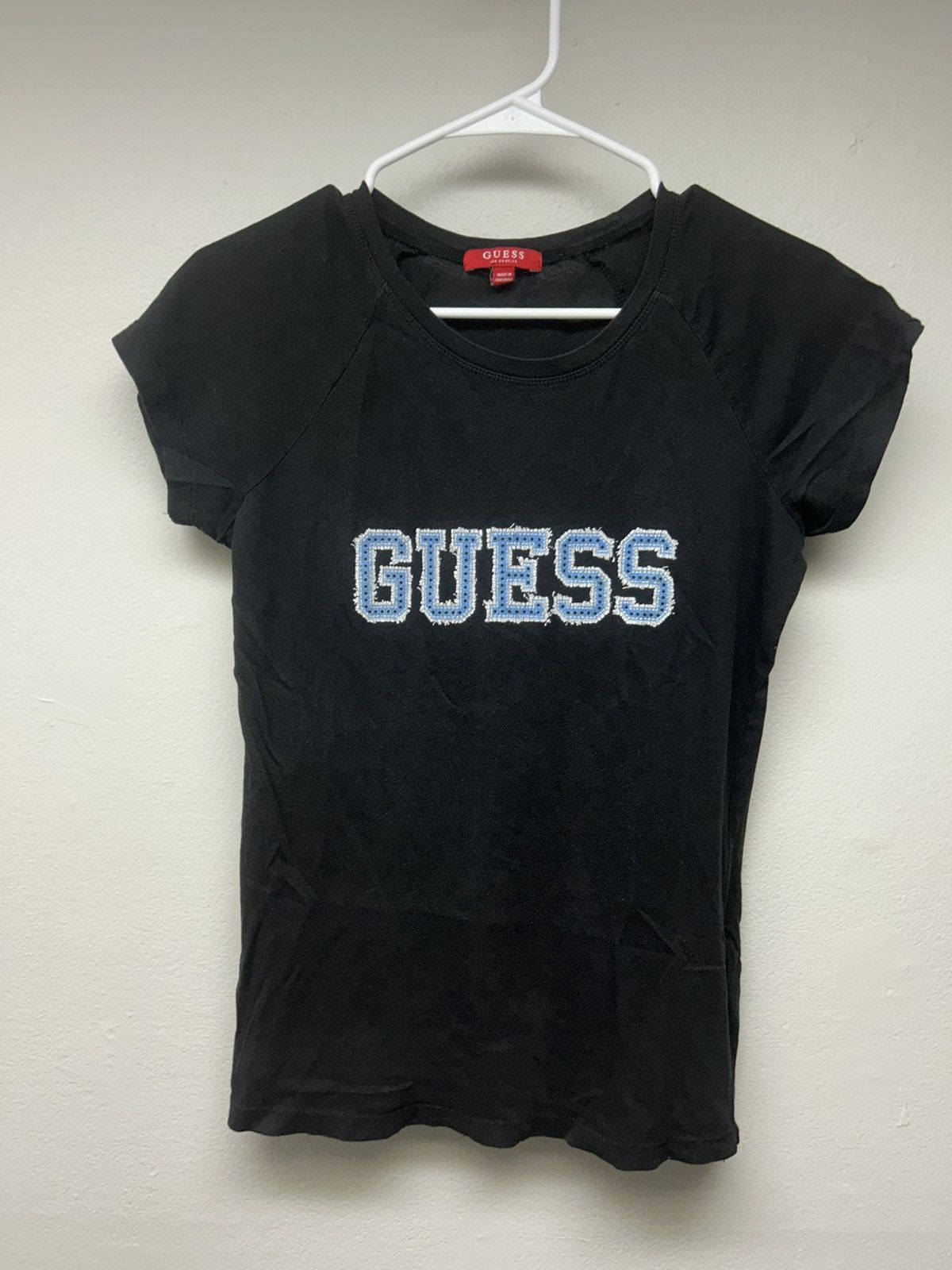 Guess Guess Logo Womens Black T-shirt Size M / US 6-8 / IT 42-44 - 1 Thumbnail
