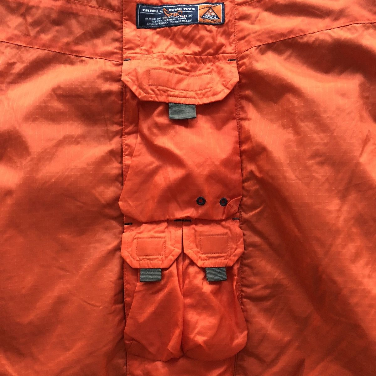 Triple 5 Soul × Vintage Vintage Triple Five Soul Multi-Pockets Tactical Vest Hip Hop Size US XL / EU 56 / 4 - 4 Thumbnail