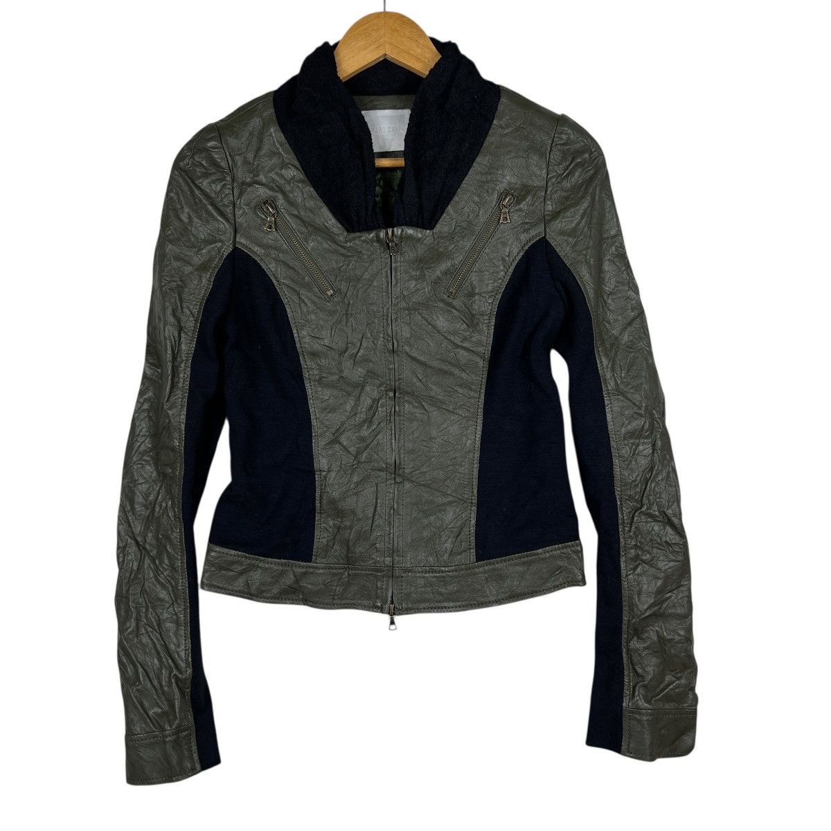 Richard Chai Richard Chai Hybrid Leather Bono Zipper Jacket Size S / US 4 / IT 40 - 1 Thumbnail