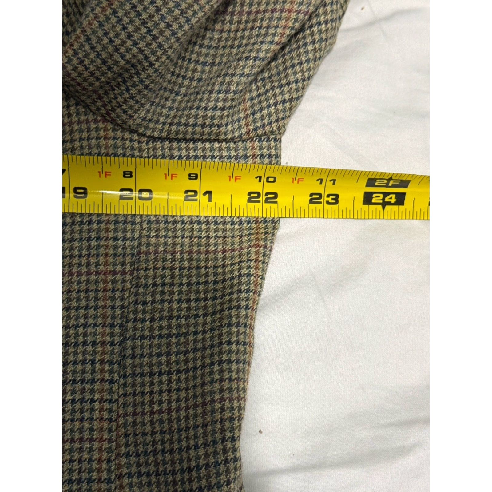 Ralph Lauren Ralph Lauren Mens Blazer Sport Coat Houndstooth Wool Silk 42R Notch Lapel Single-Breasted 2-Button Front Dress Coat Size 42R - 5 Thumbnail