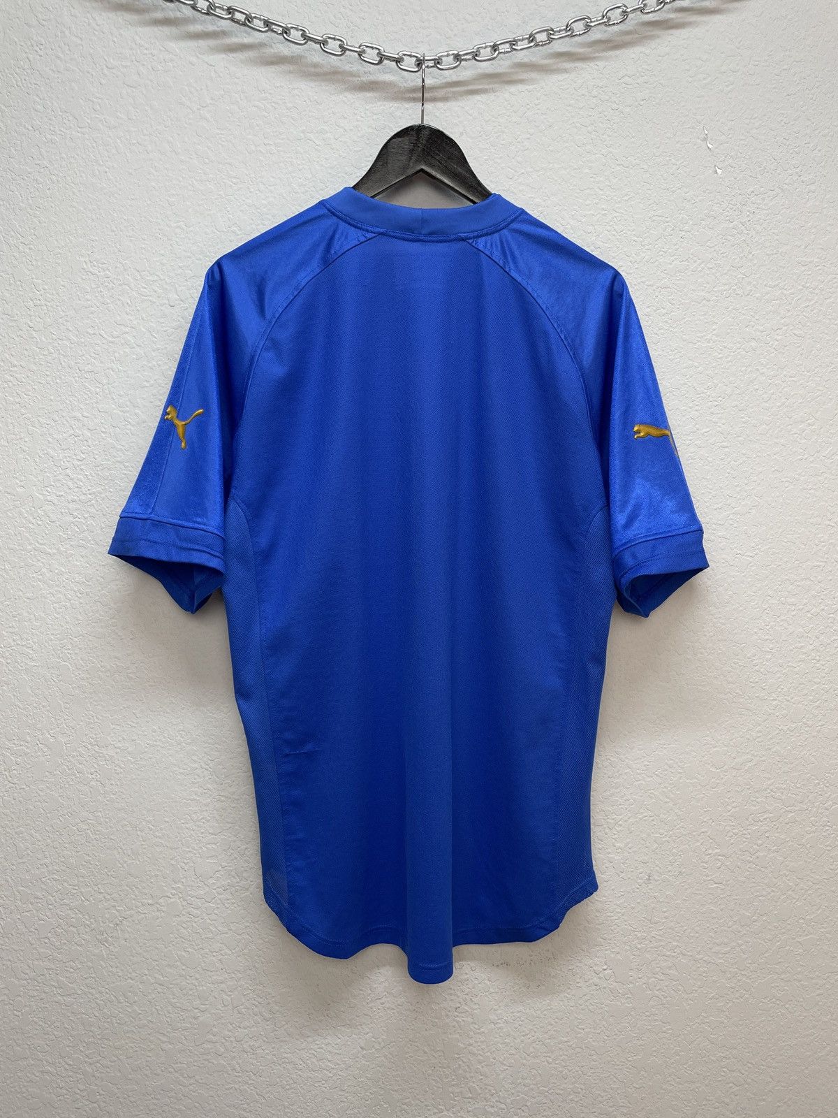Puma Vintage Y2K Puma Italia Tee 00s Blockcore Soccer Jersey Size US XL / EU 56 / 4 - 6 Thumbnail
