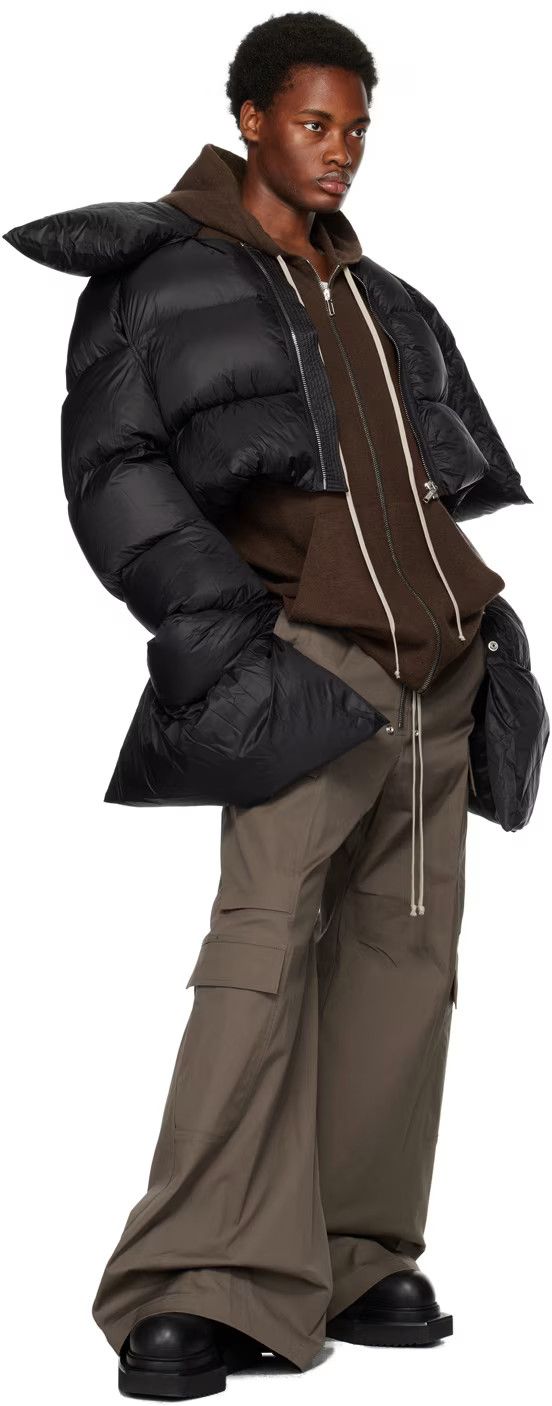Rick Owens o1y0325 Hooded Zip Cardigan in Brown Size US S / EU 44-46 / 1 - 4 Thumbnail