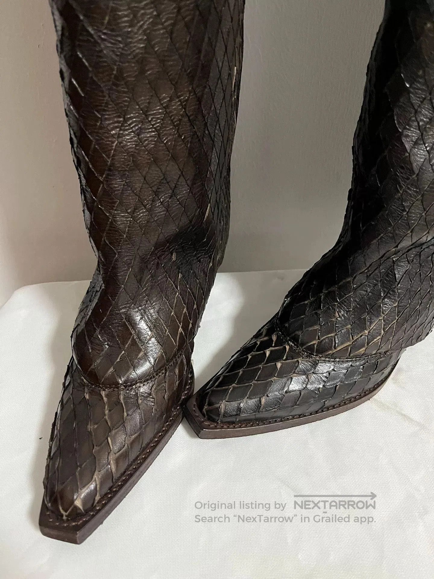 Givenchy Givenchy Snake Skin Western Tall Boots. Size US 6.5 / IT 36.5 - 2 Thumbnail